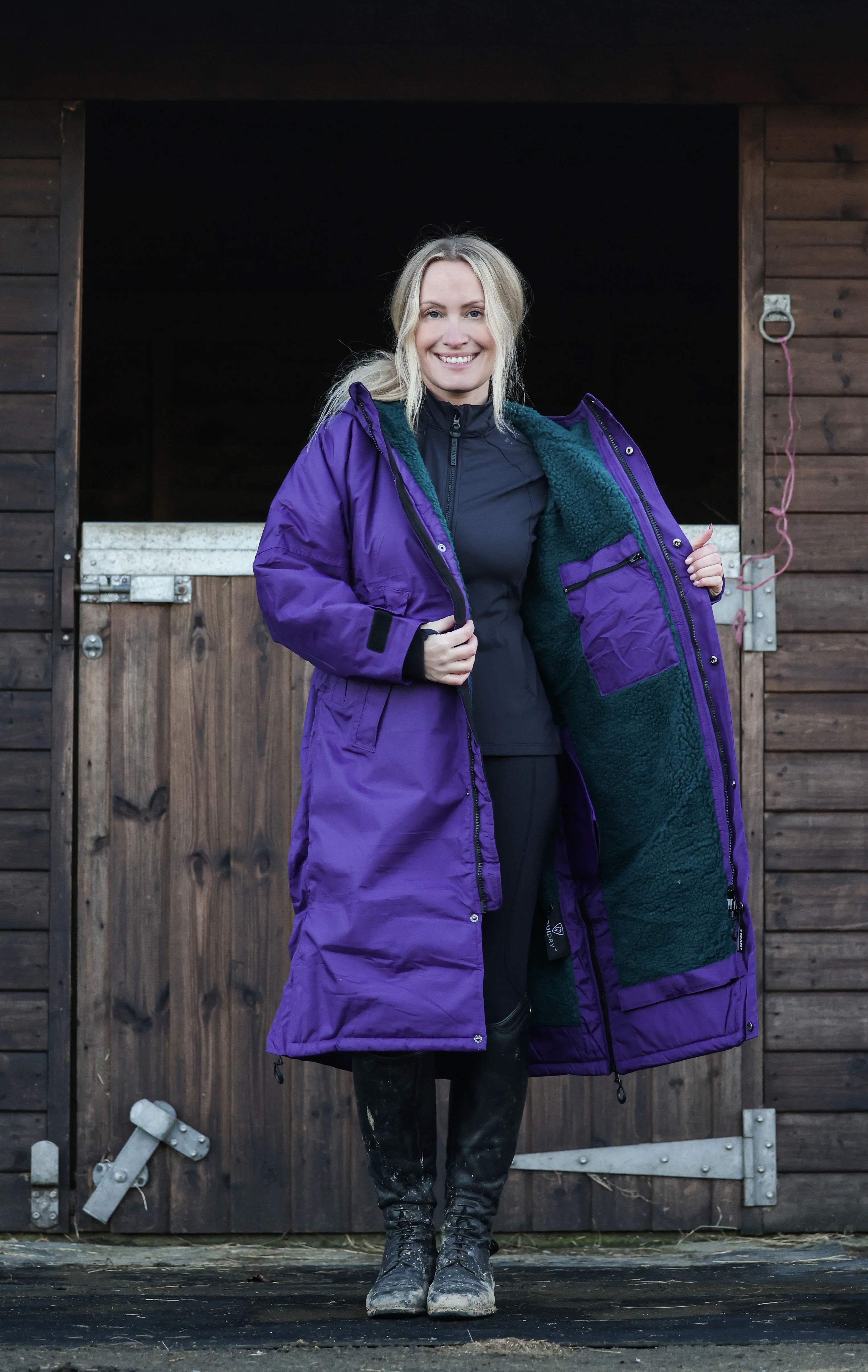 Evolution Women's | Thick Fleece | Purple/Teal - Image 3