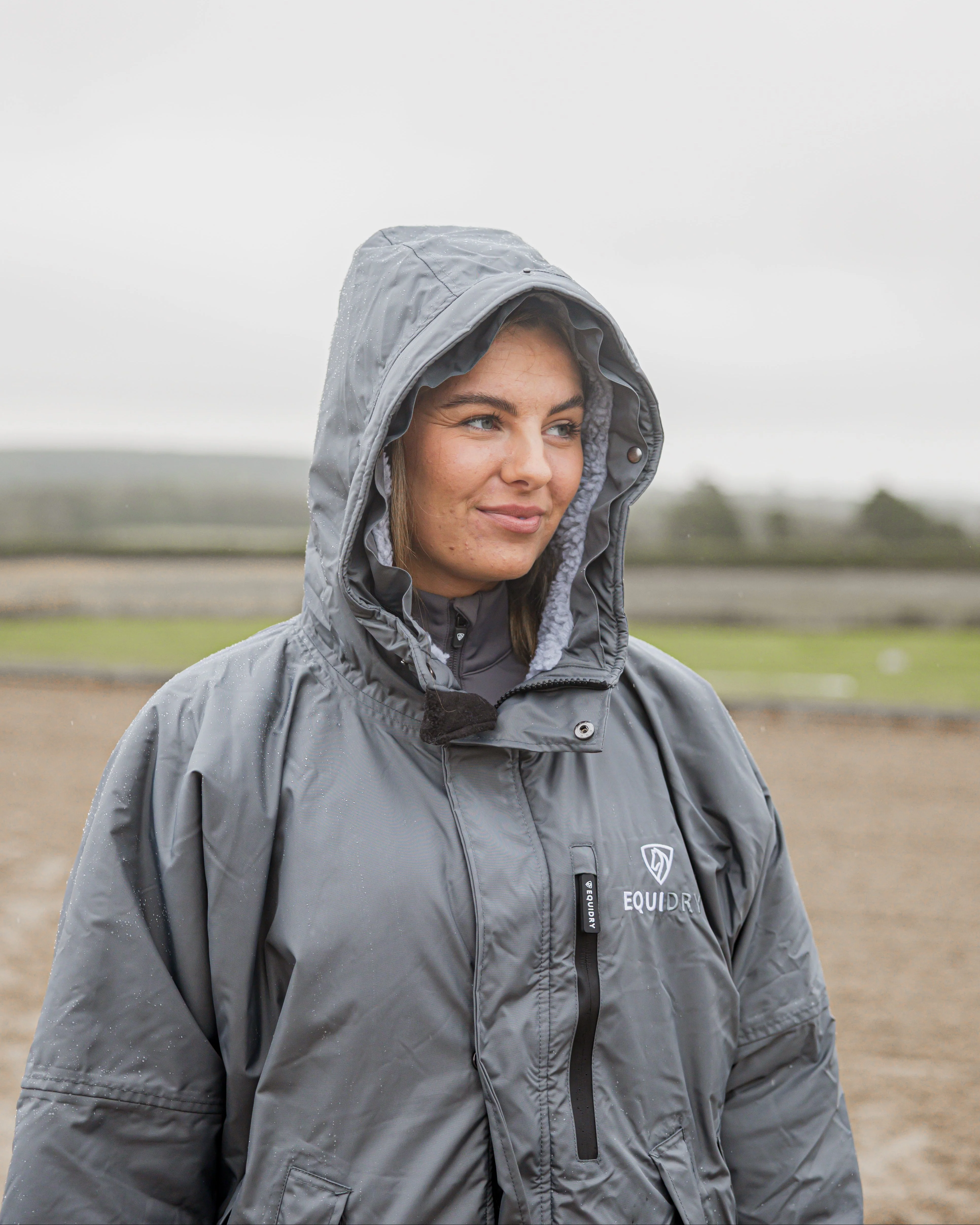 Evolution Women's | Thick Fleece | Fur Hood | Grey/Grey - Image 5