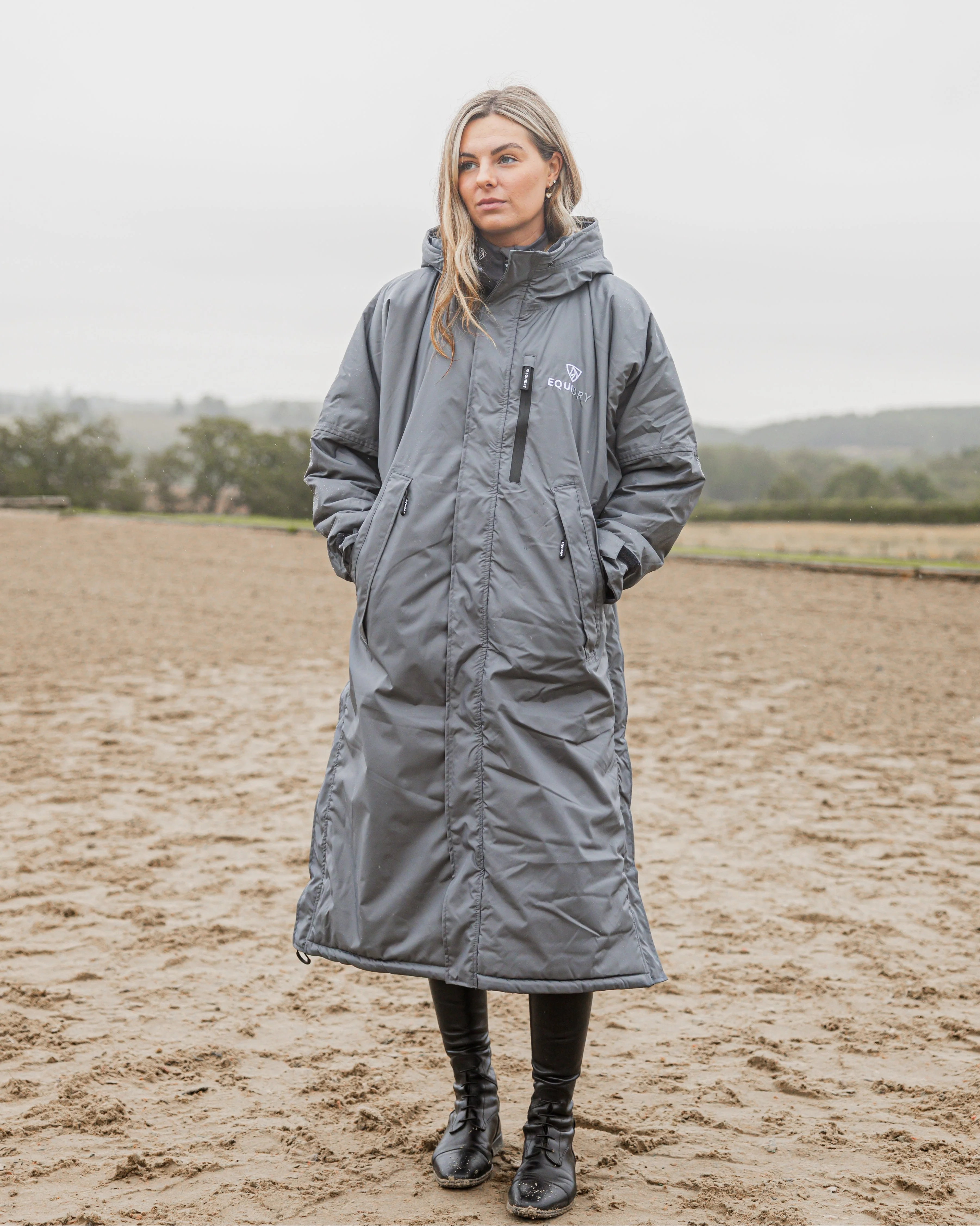Evolution Women's | Thick Fleece | Fur Hood | Grey/Grey - Image 6
