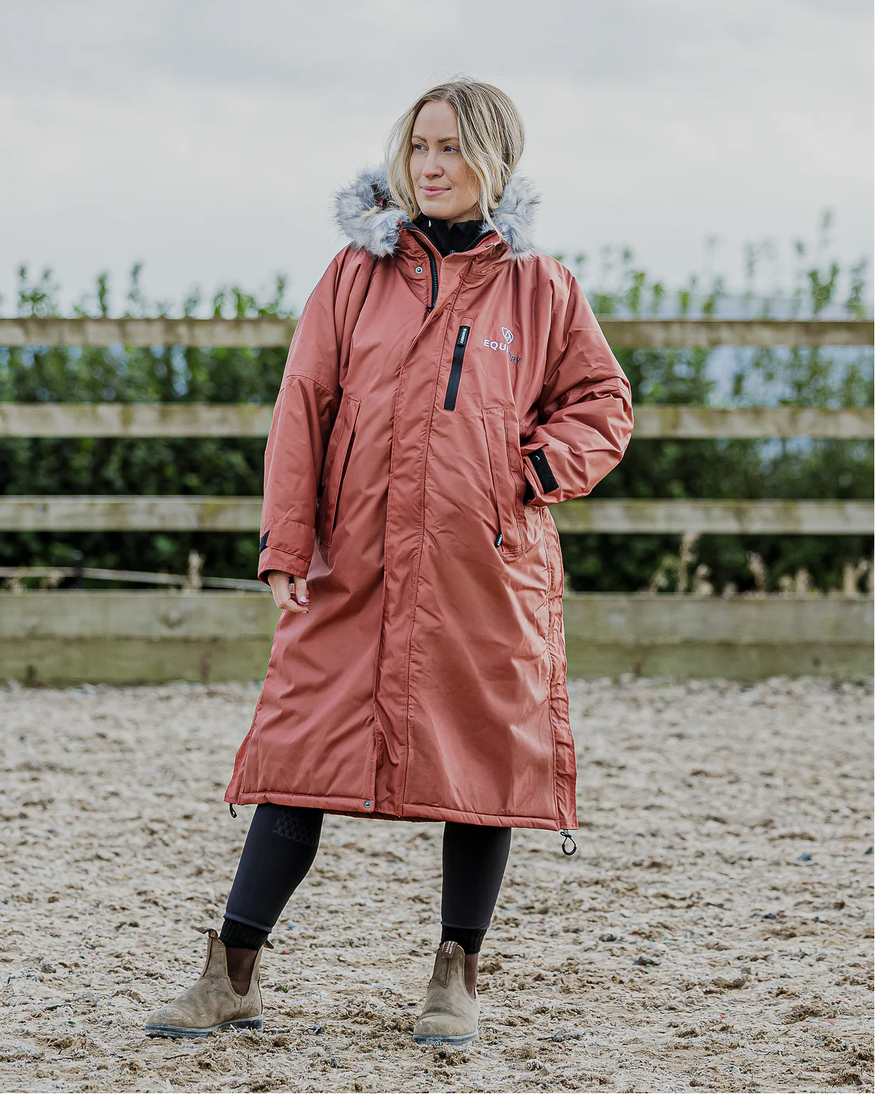 Evolution Women's | Thick Fleece | Fur Hood | Chestnut - Image 5