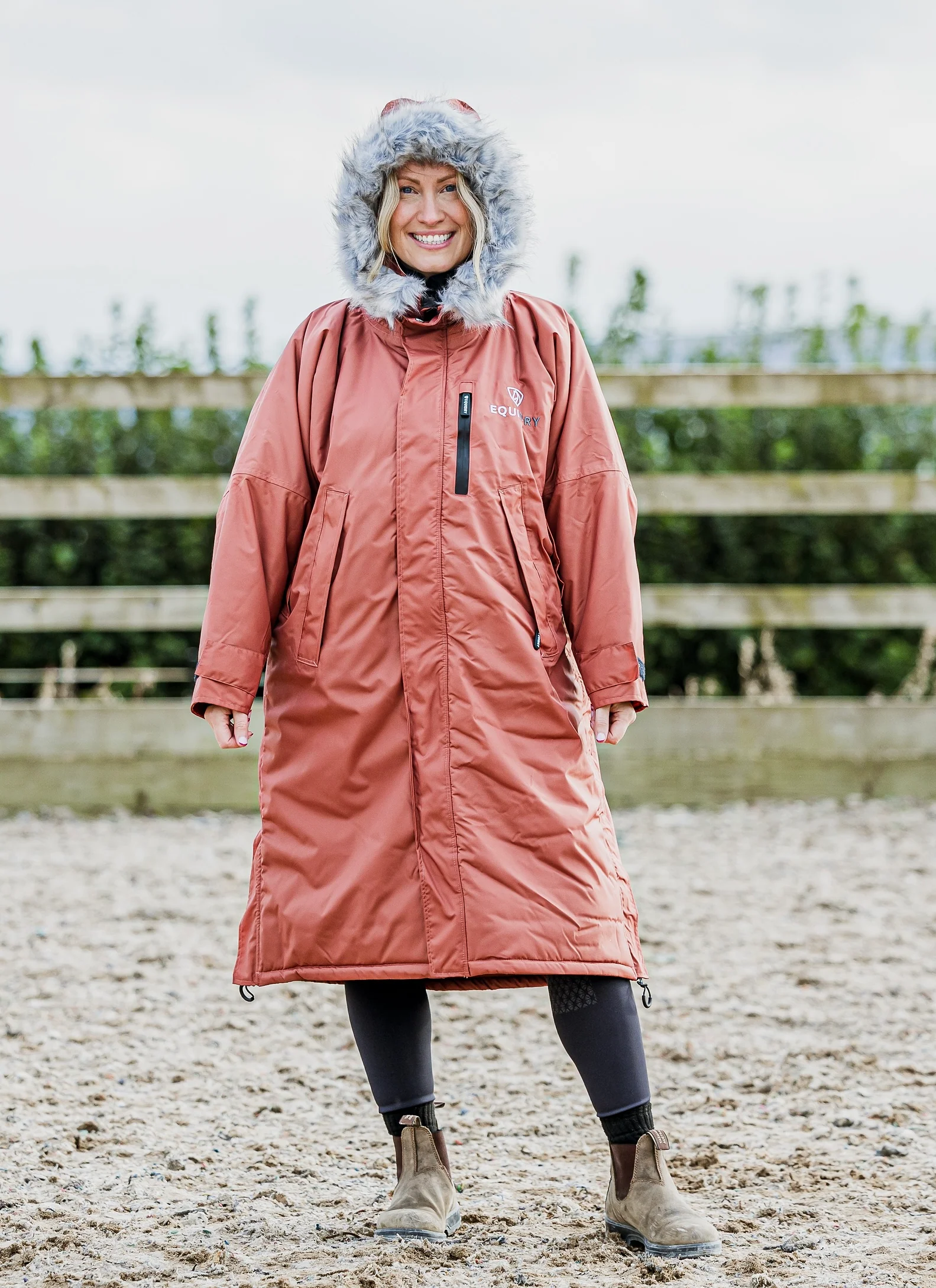 Evolution Women's | Thick Fleece | Fur Hood | Chestnut - Image 7