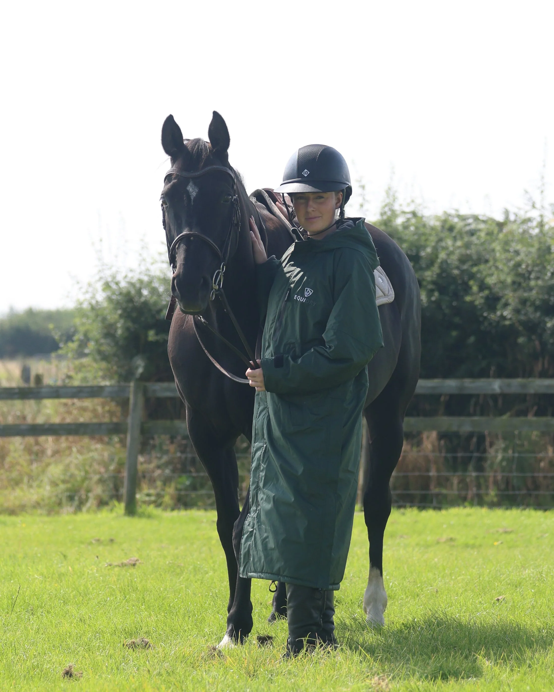 Evolution Women's | Thin Fleece | Black Forest Green/Grey - Image 3