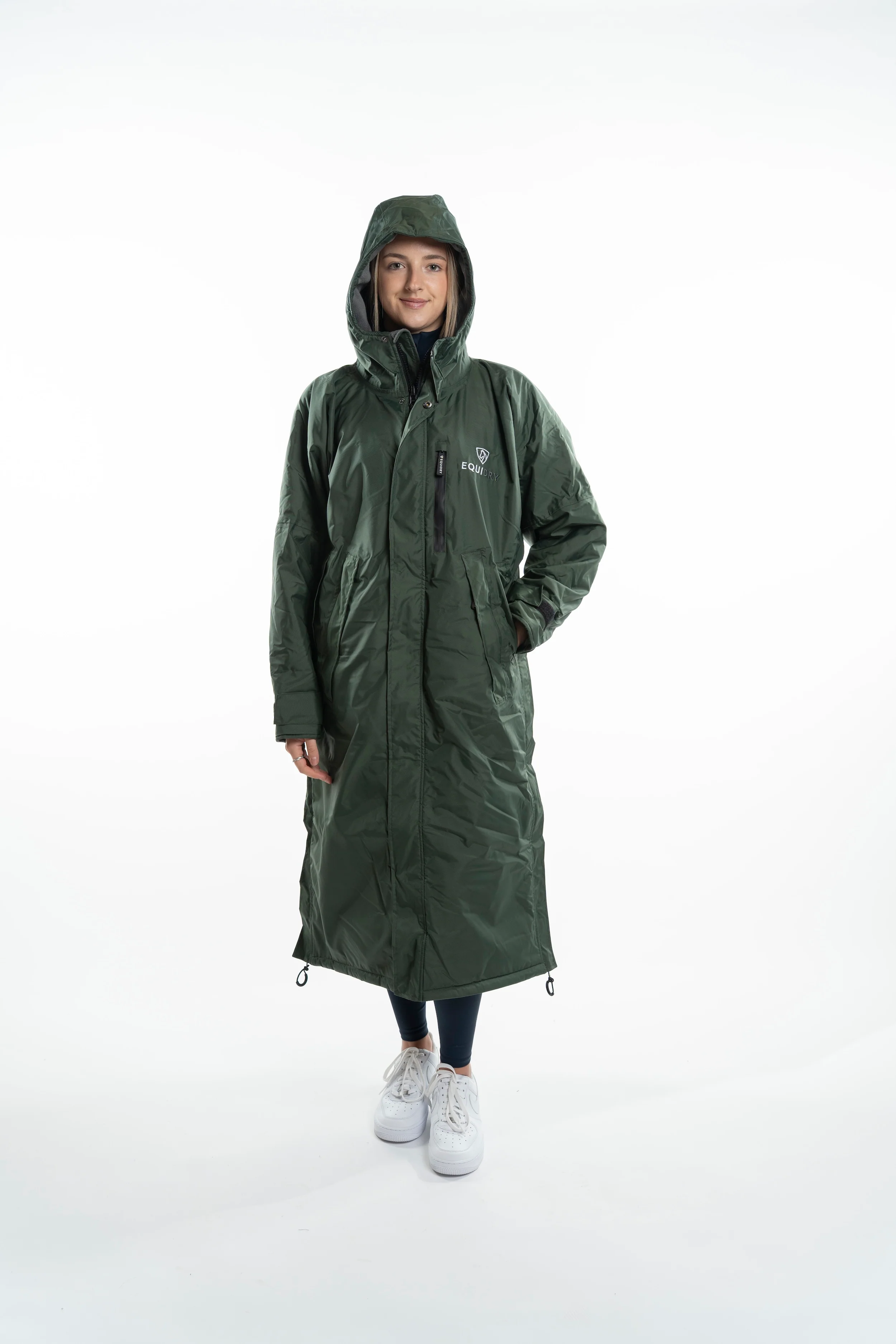 Evolution Women's | Thin Fleece | Black Forest Green/Grey - Image 7