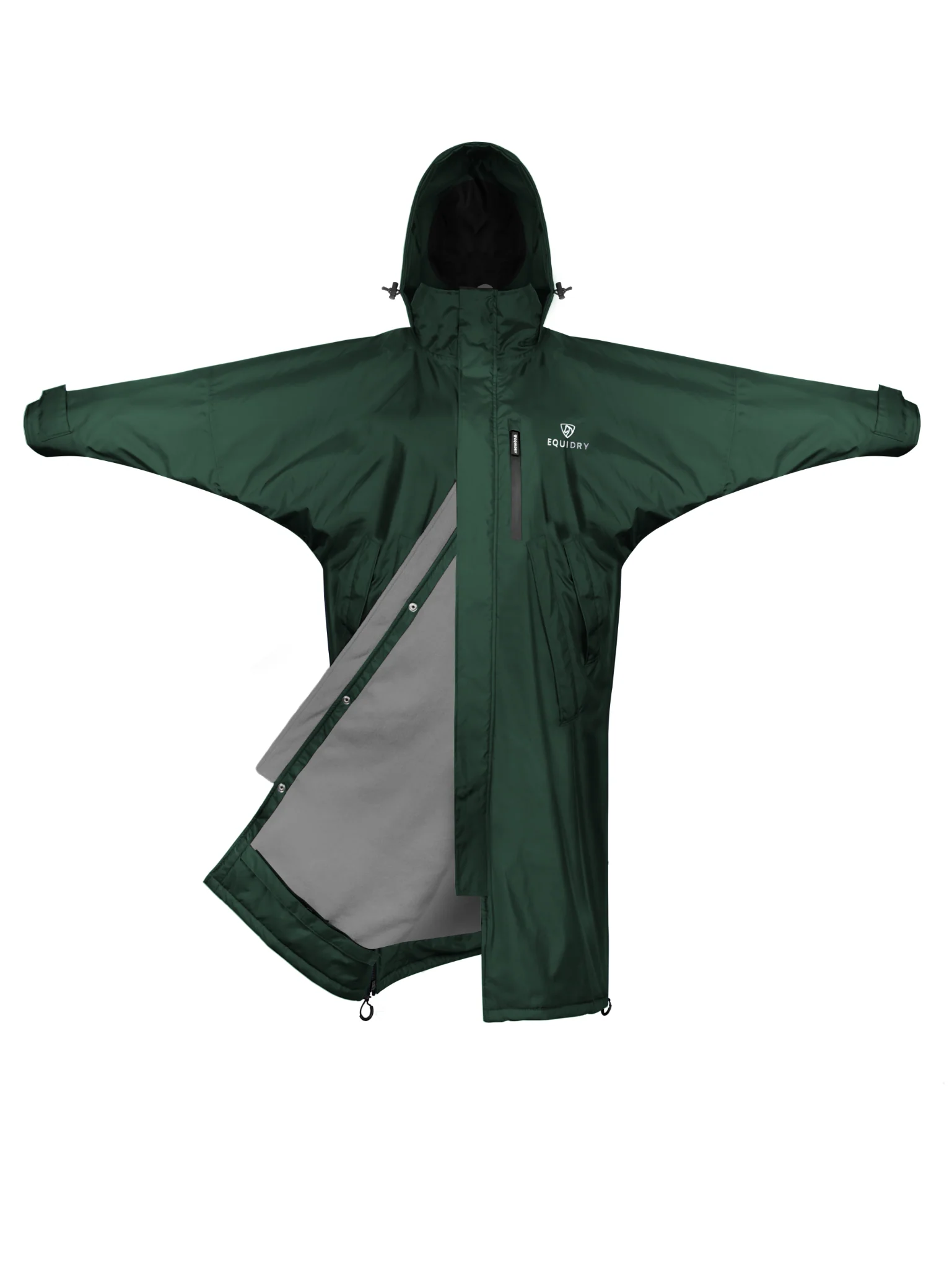 Evolution Women's | Thin Fleece | Black Forest Green/Grey - Image 8