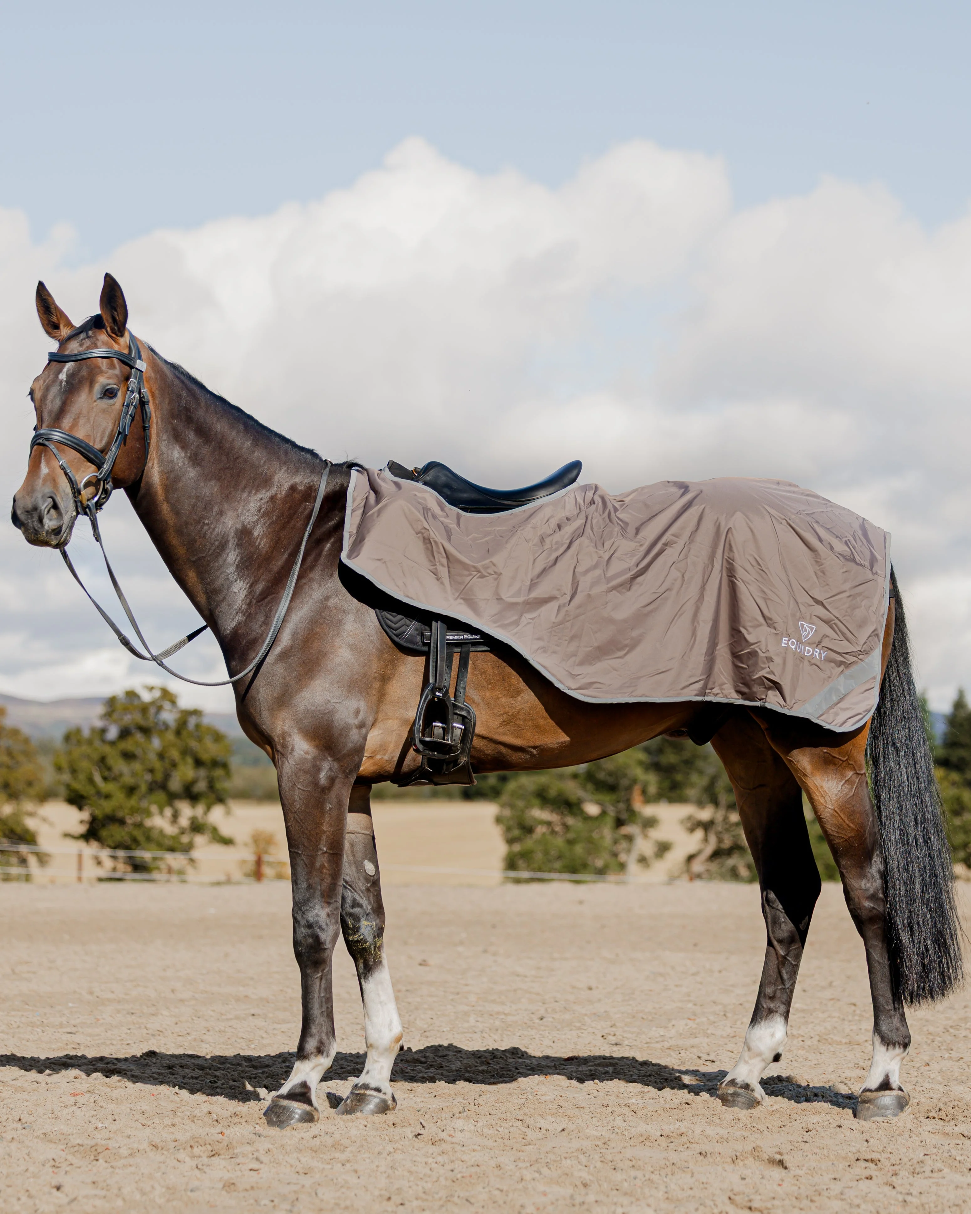 Waterproof Exercise Sheet Lite | Taupe/Grey - Image 2
