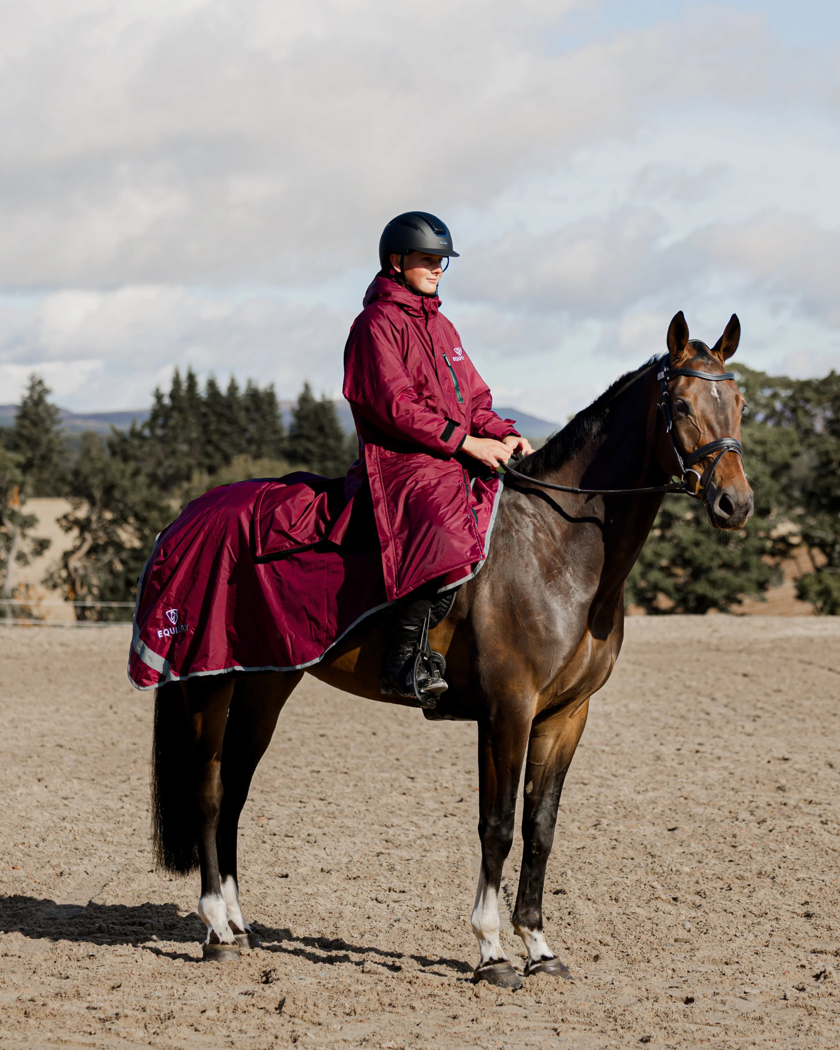 Waterproof Exercise Sheet Thick | Plum/Grey - Image 3