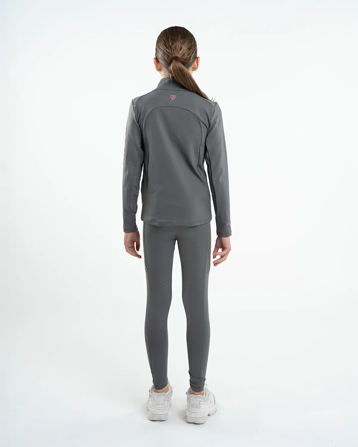 Water Repellent Leggings | Children's Grey/Pale Pink - Image 5