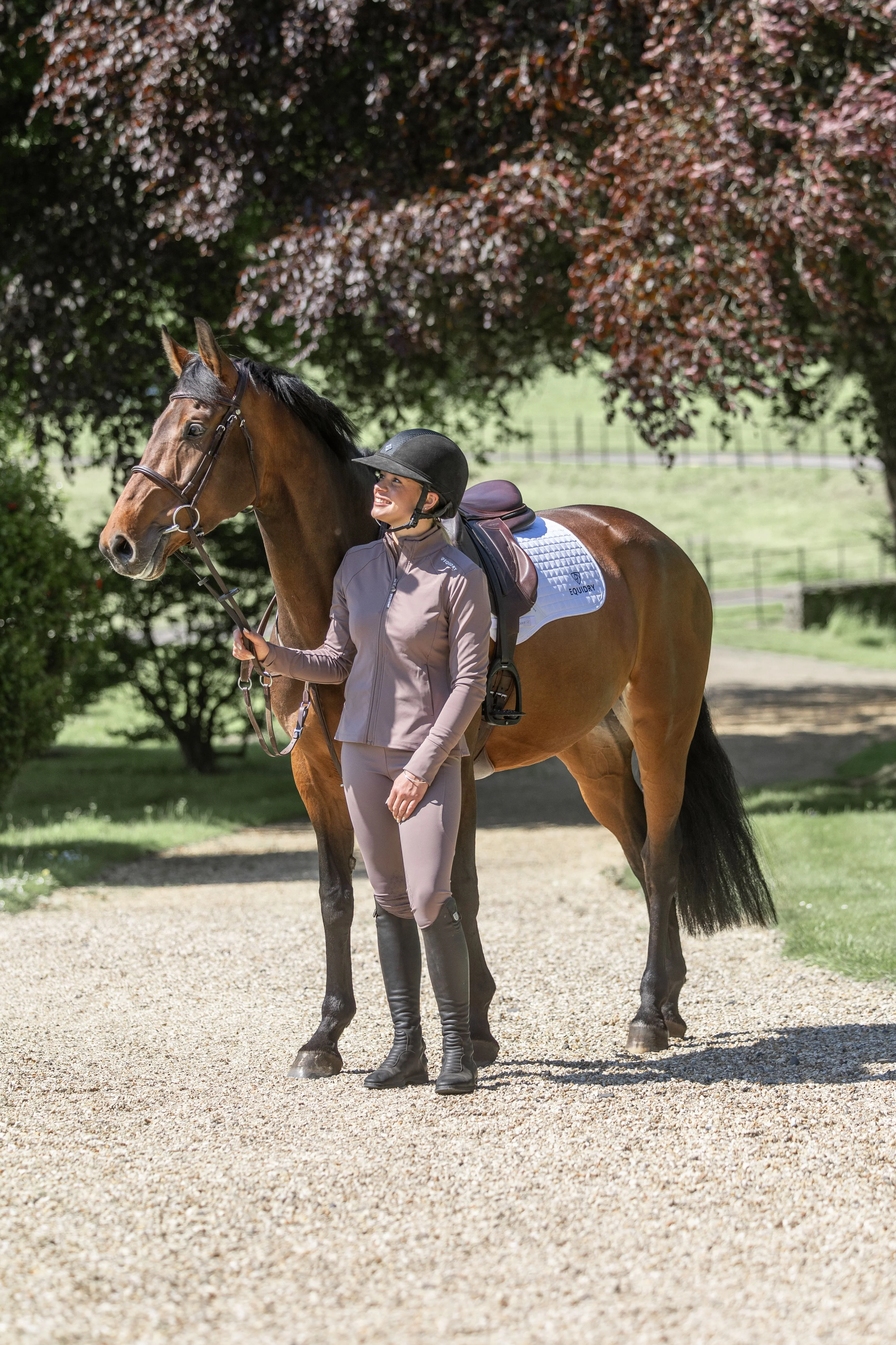 Water Repellent Leggings | Children's Mocha/White - Image 3