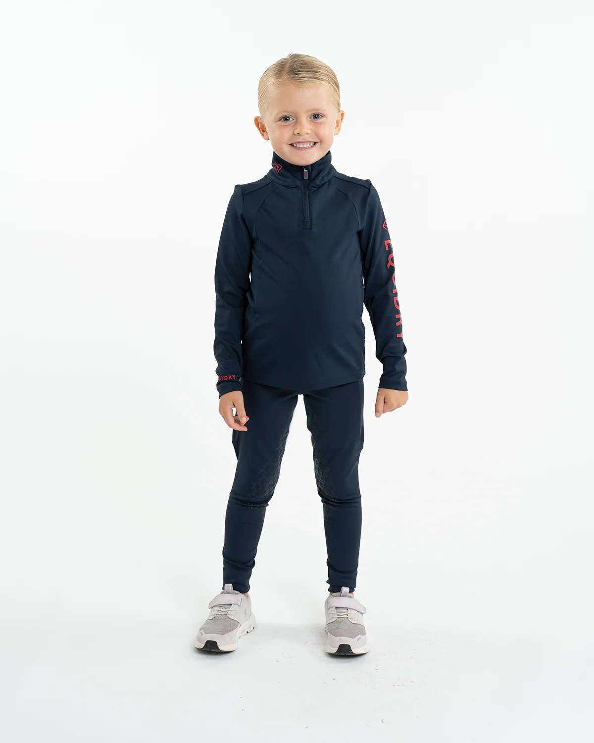 Water Repellent Leggings | Children's Navy/Raspberry - Image 6