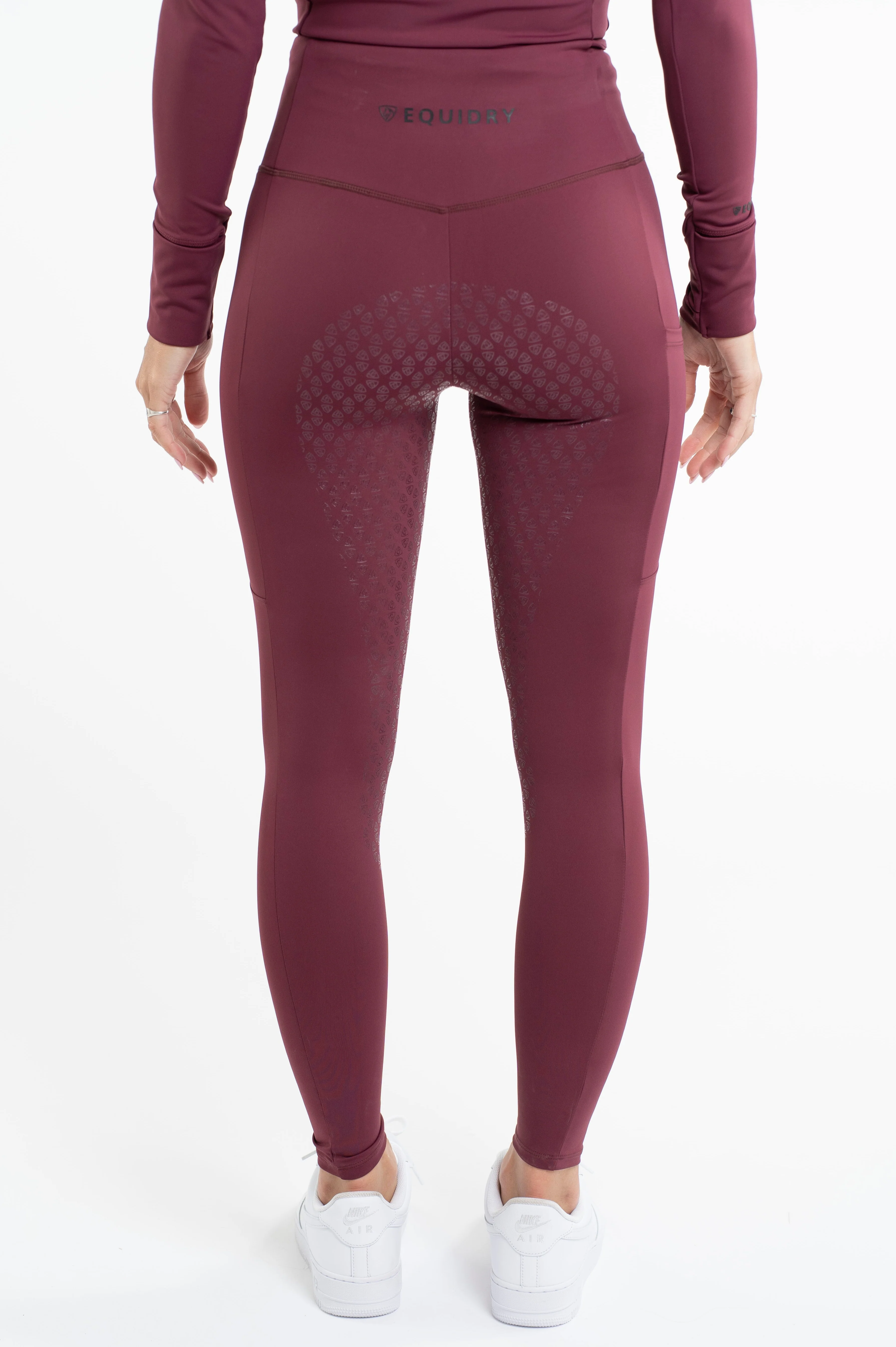 Water Repellent Leggings | Children's Plum/Black - Image 5