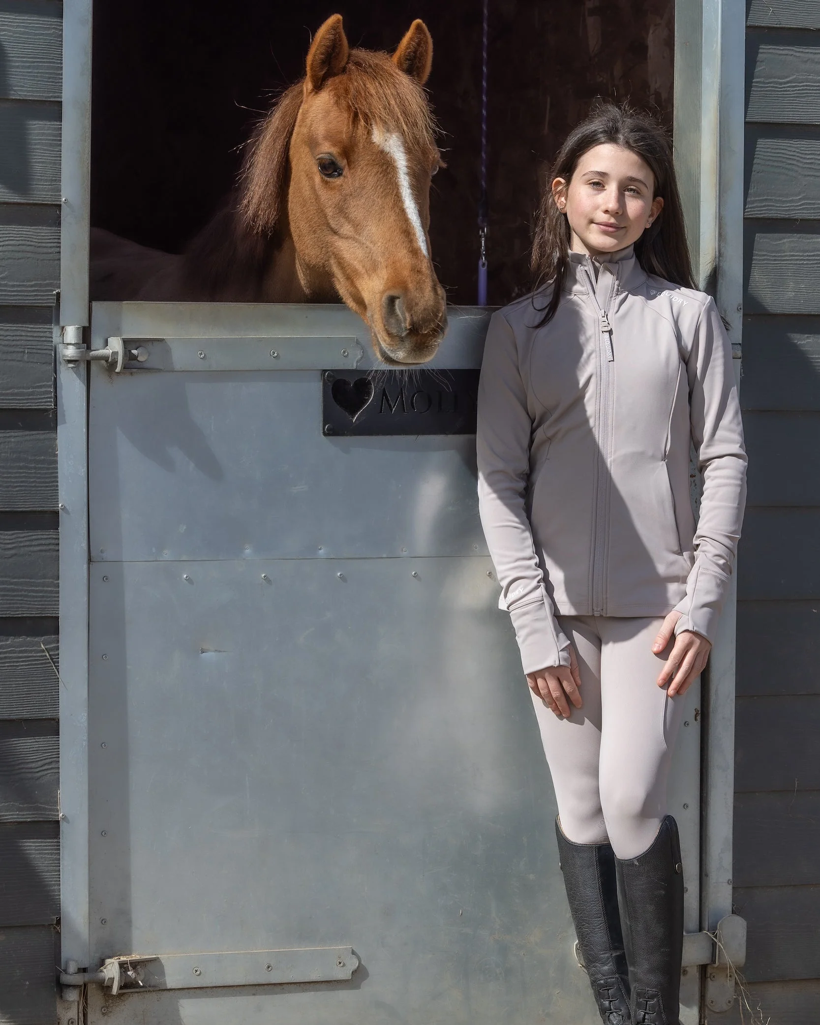 Water Repellent Leggings | Children's Sand/White - Image 2