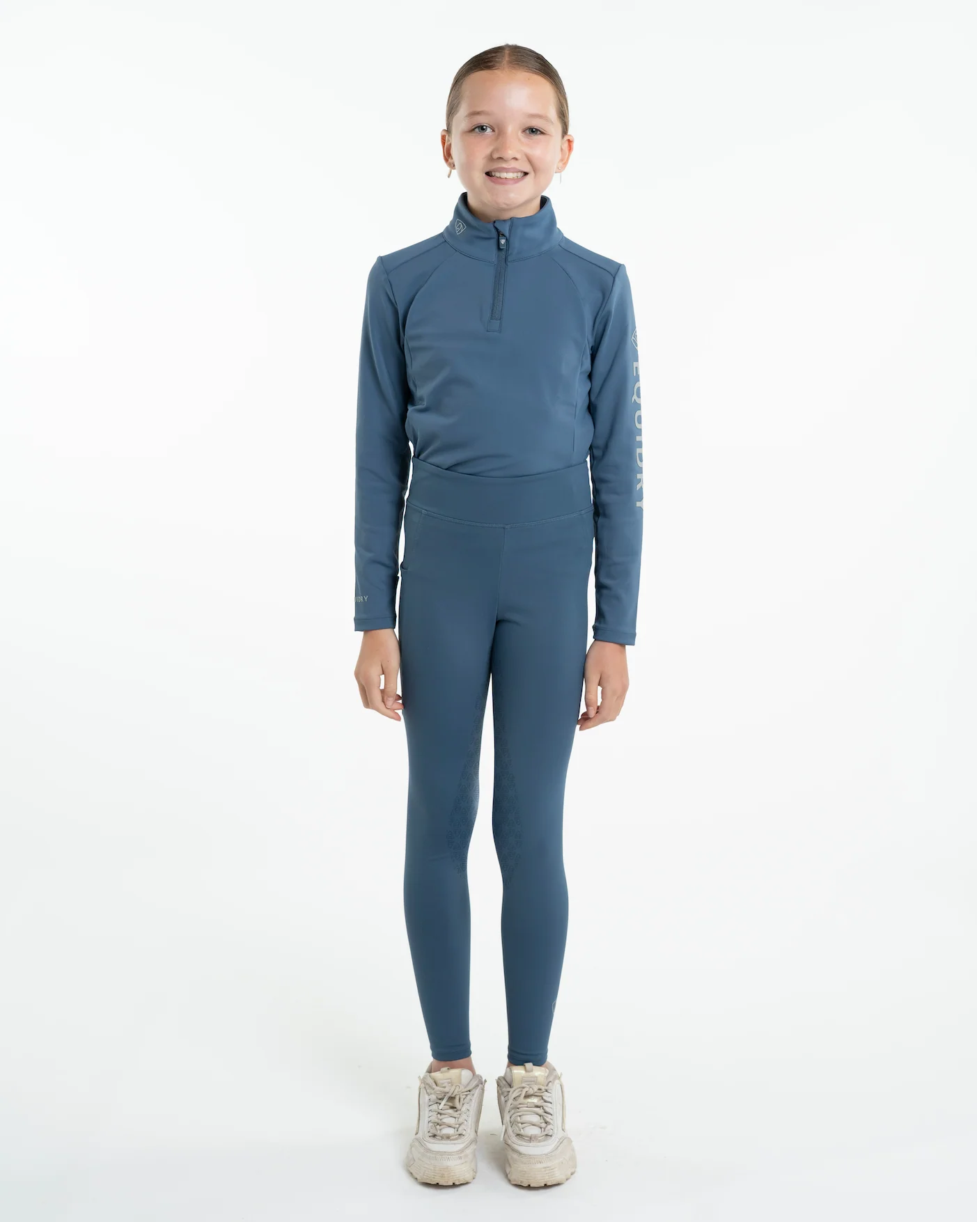 Water Repellent Leggings | Children's Steel Blue/Silver - Image 4