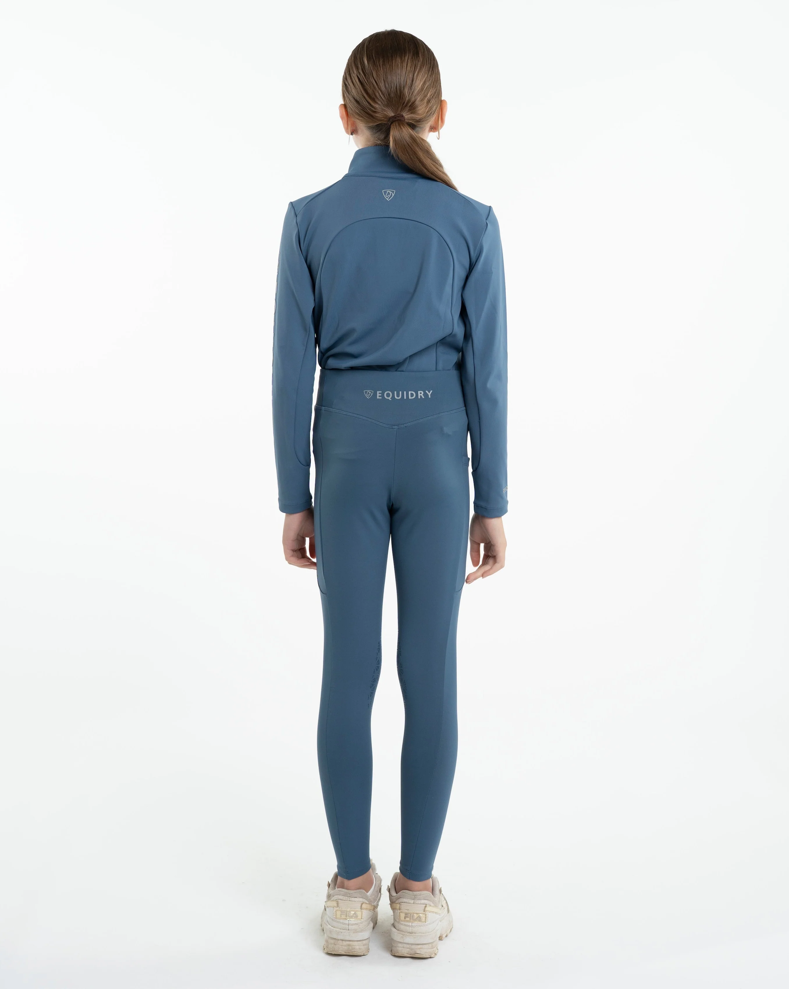 Water Repellent Leggings | Children's Steel Blue/Silver - Image 7