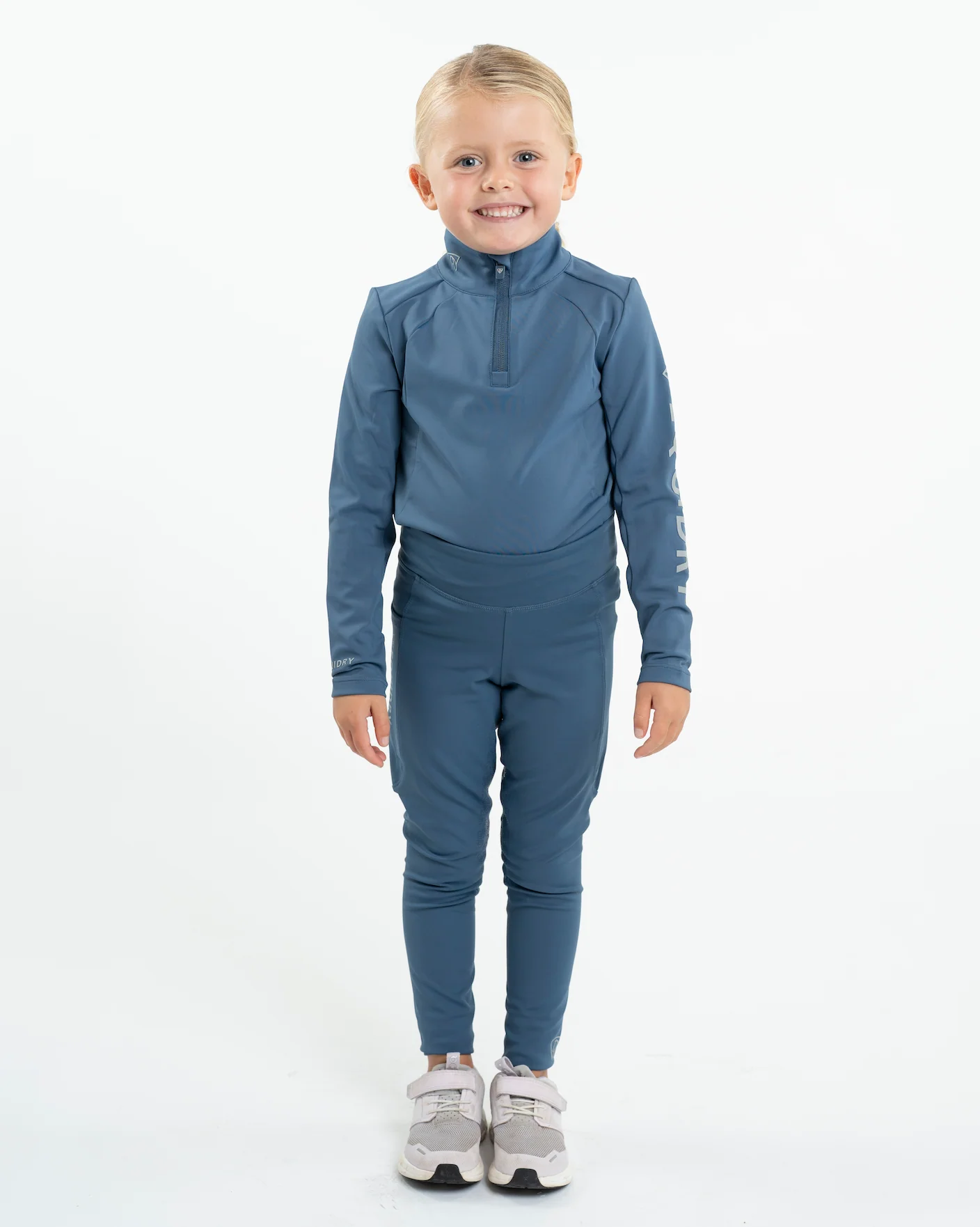 Water Repellent Leggings | Children's Steel Blue/Silver - Image 9