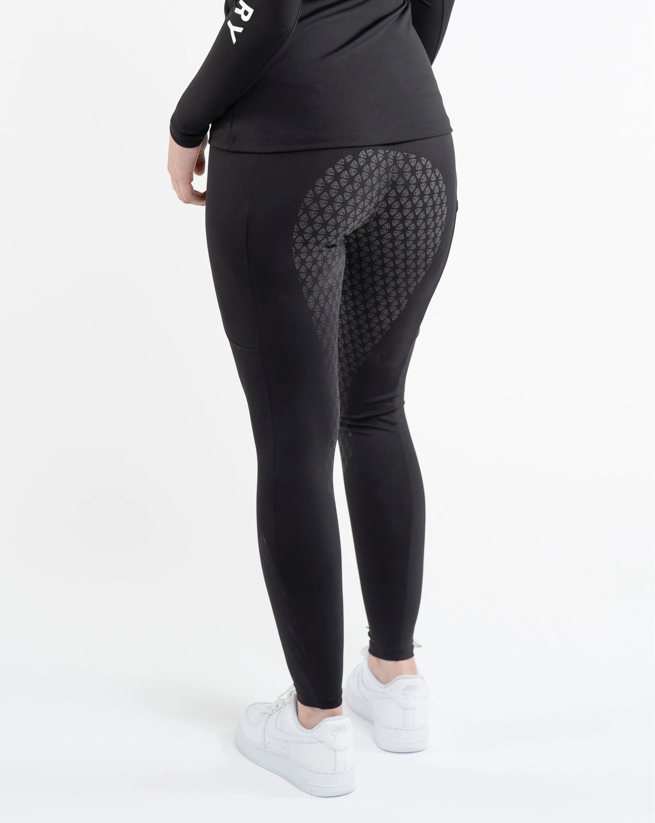 Water Repellent Leggings | Women's Black/Lilac - Image 9