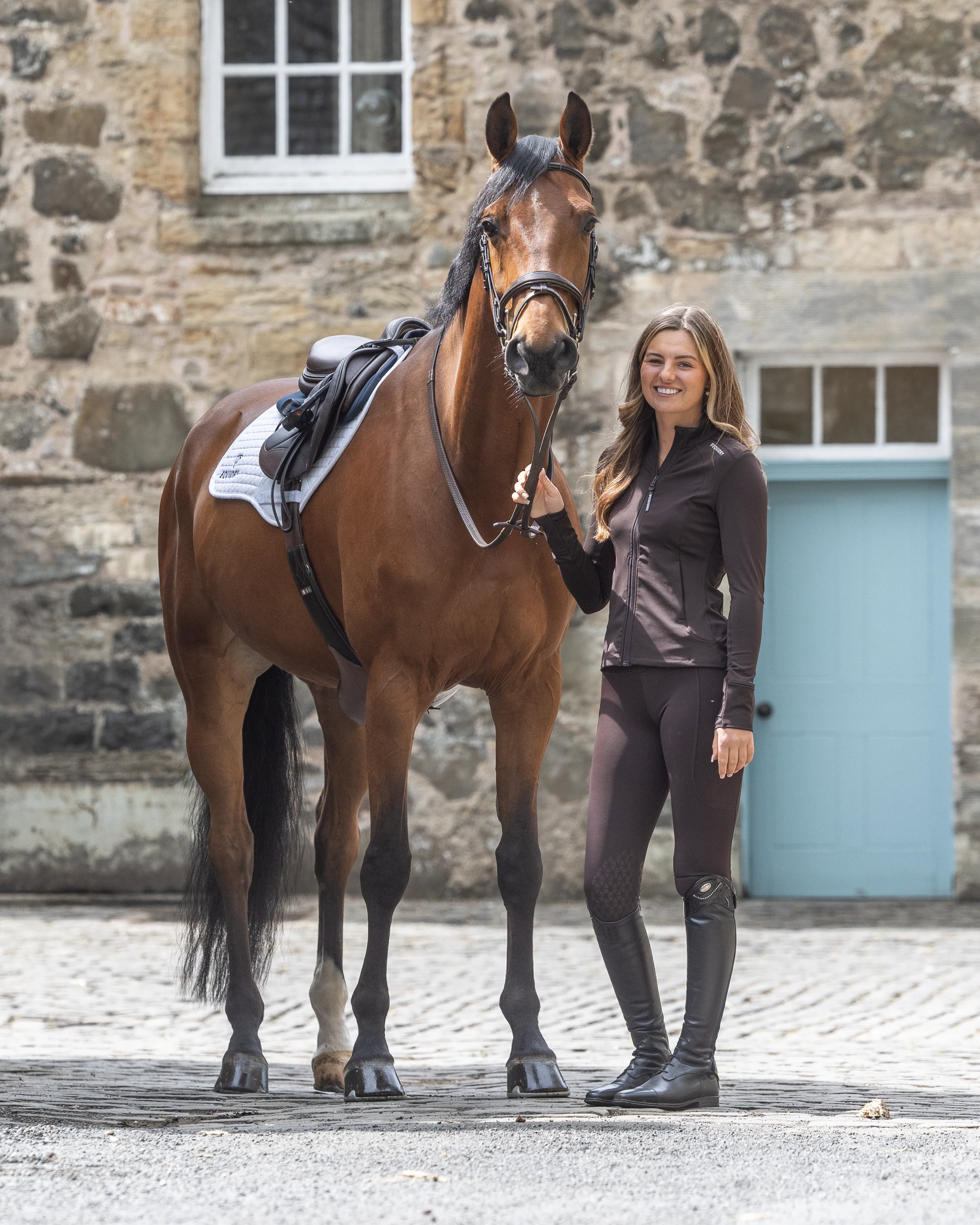 Water Repellent Leggings | Women's Brown/White - Image 3