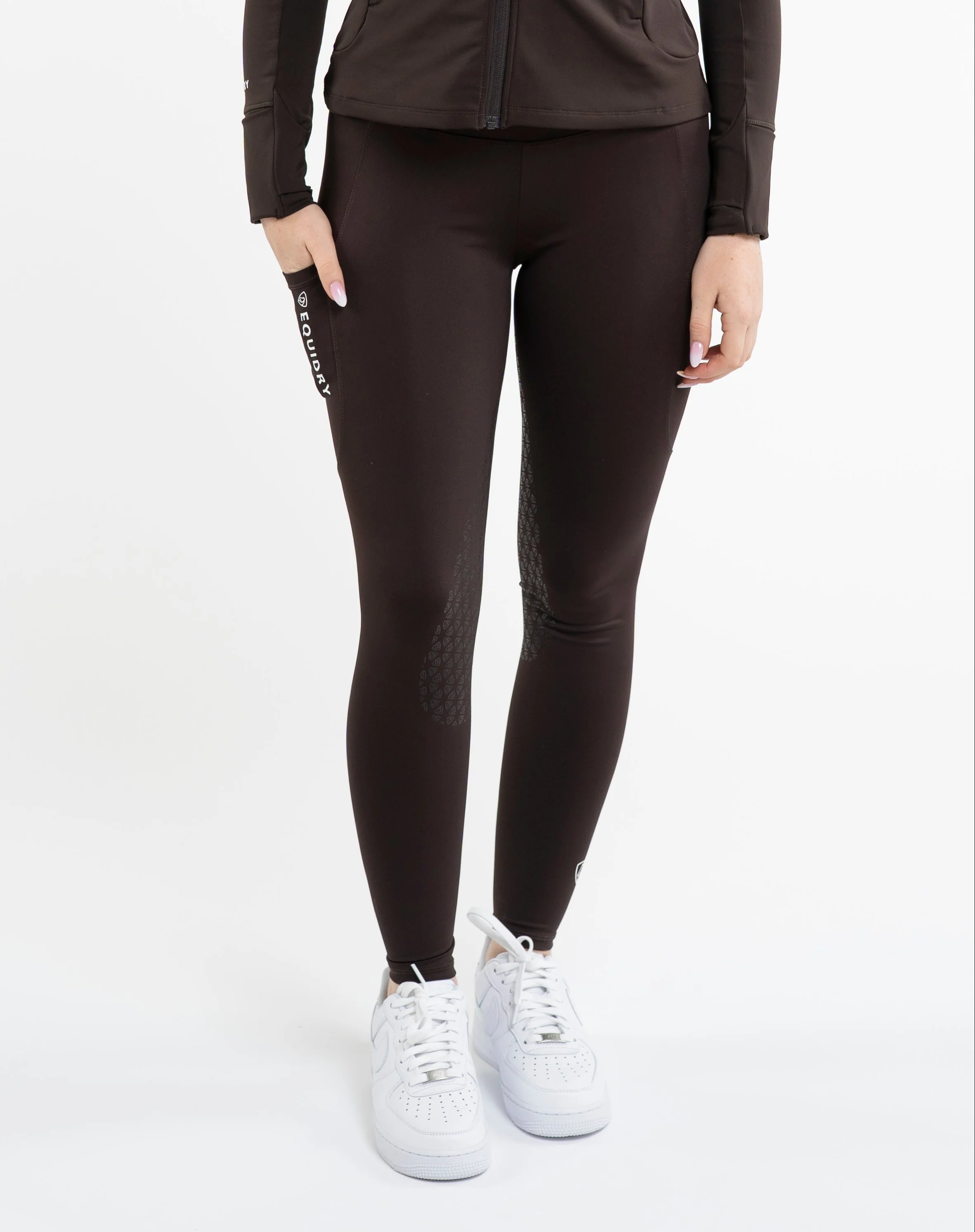 Water Repellent Leggings | Women's Brown/White - Image 5