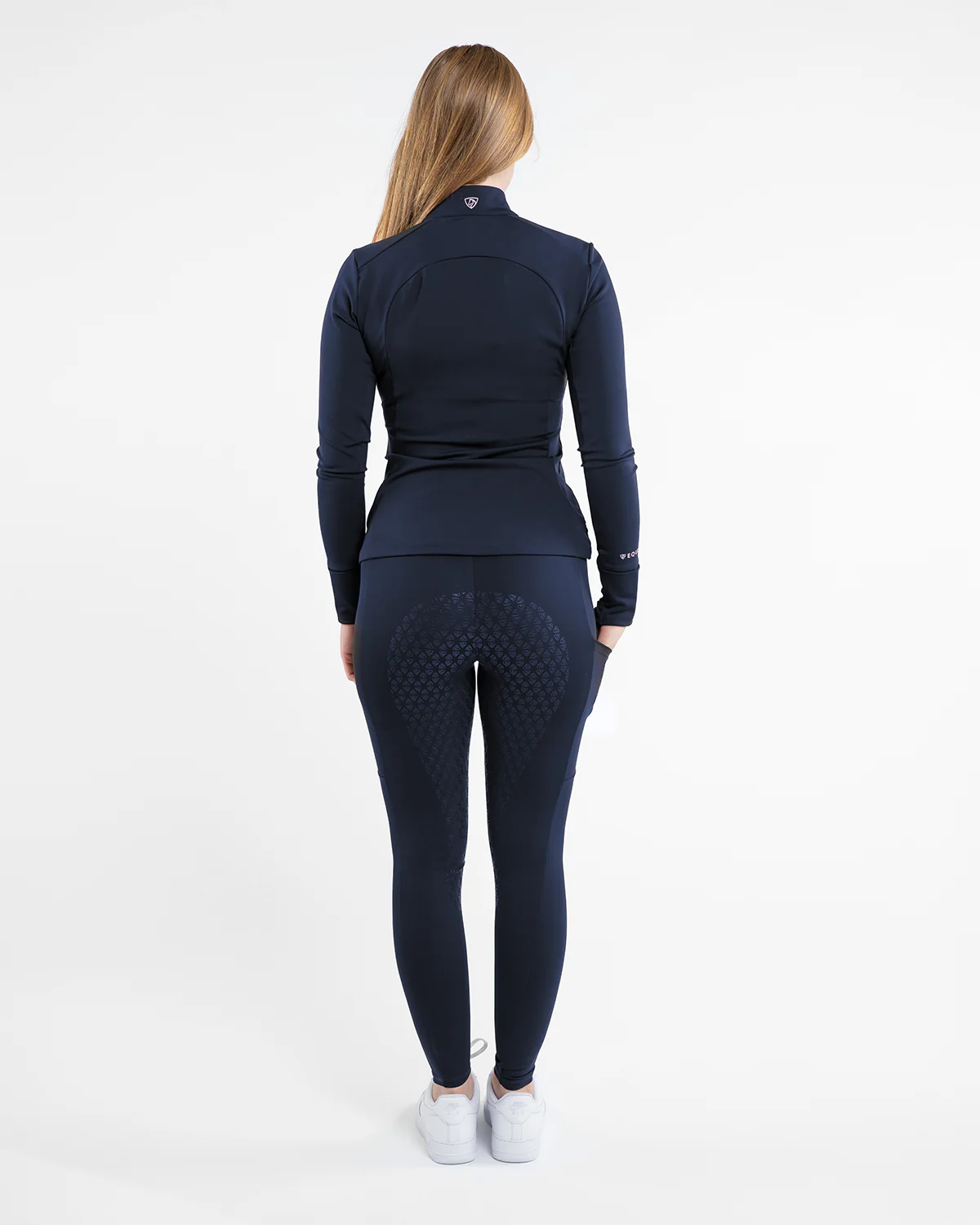 Water Repellent Leggings | Women's Navy/Pale Pink - Image 6