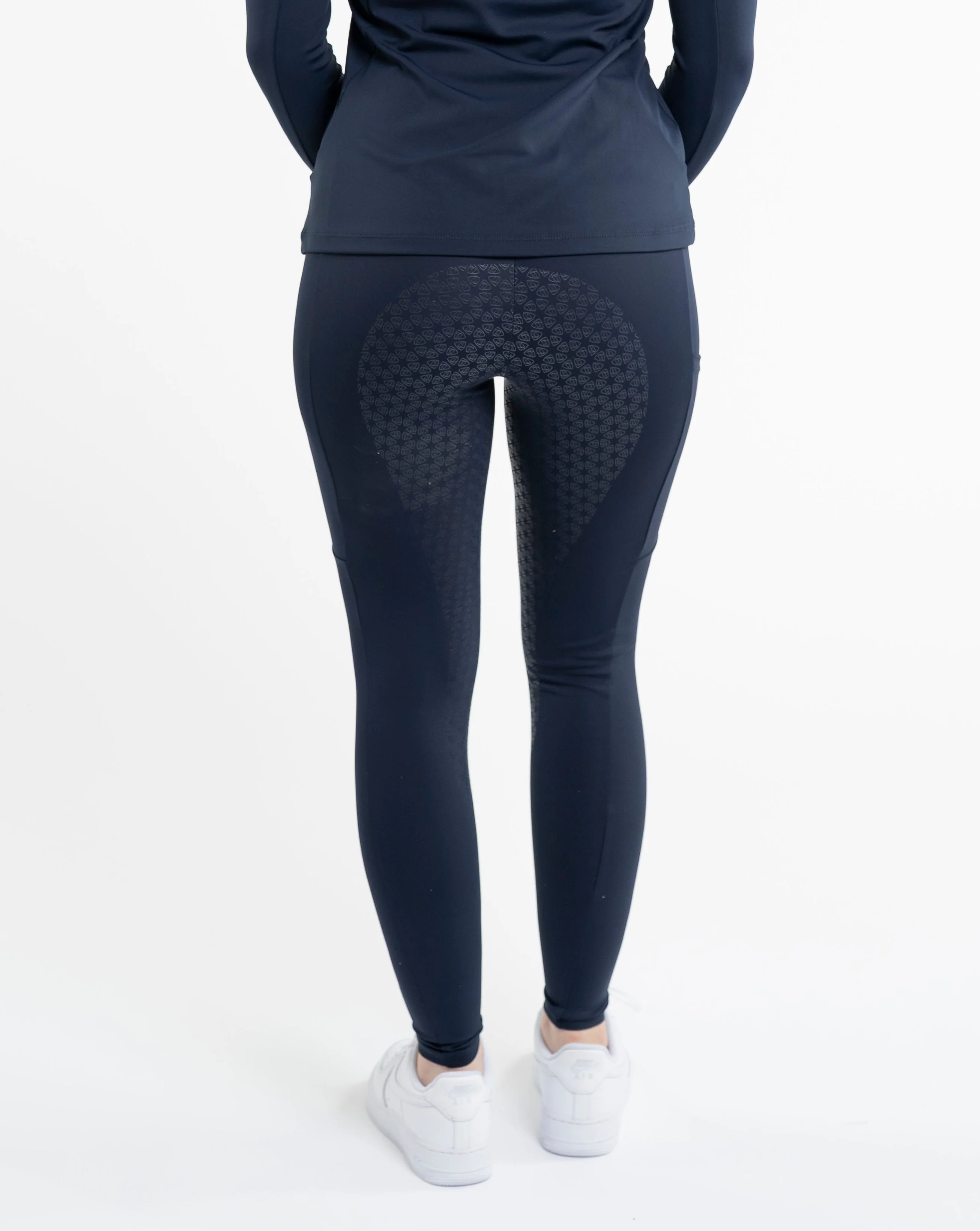 Water Repellent Leggings | Women's Navy/Raspberry - Image 5