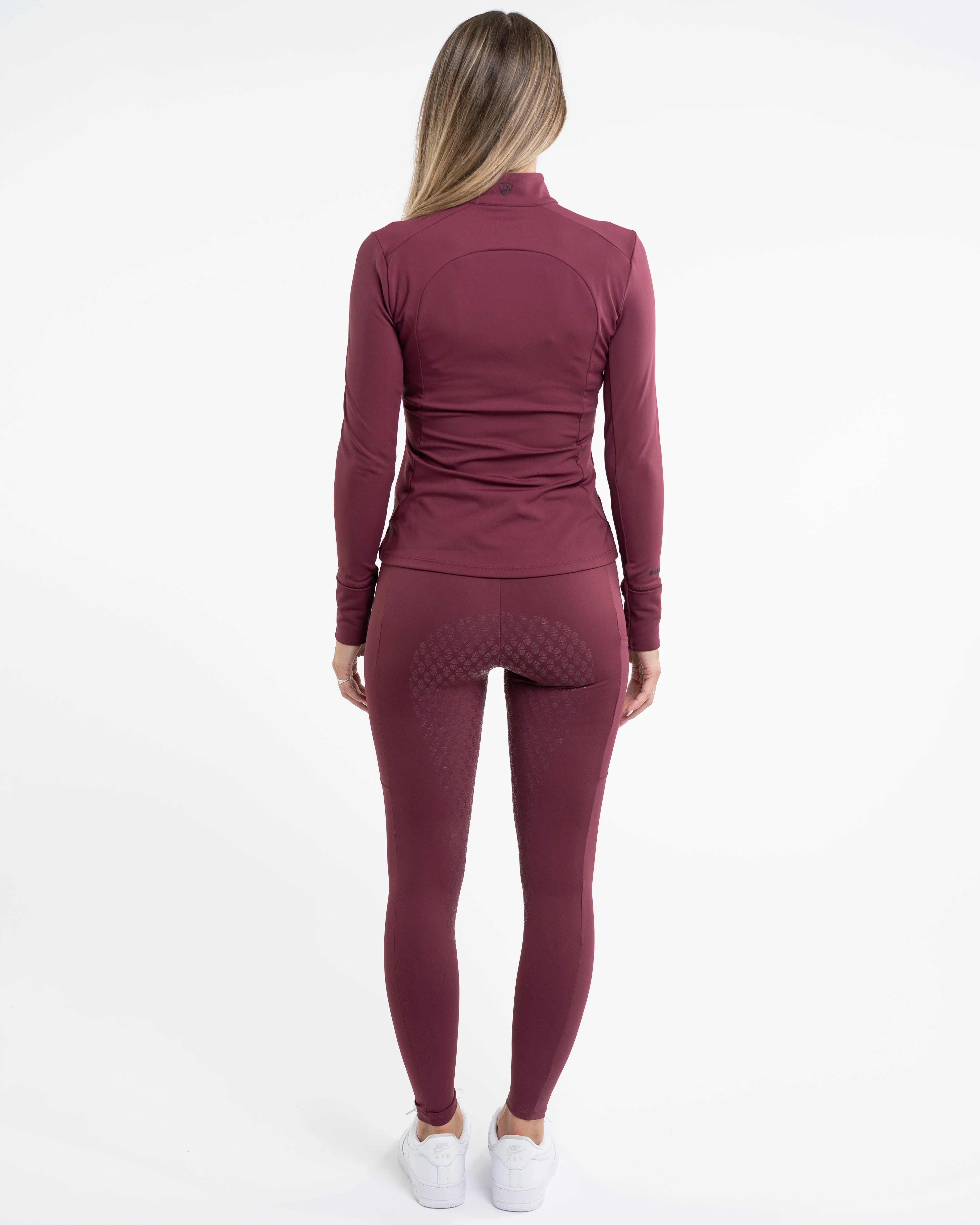 Water Repellent Leggings | Women's Plum/Black - Image 4