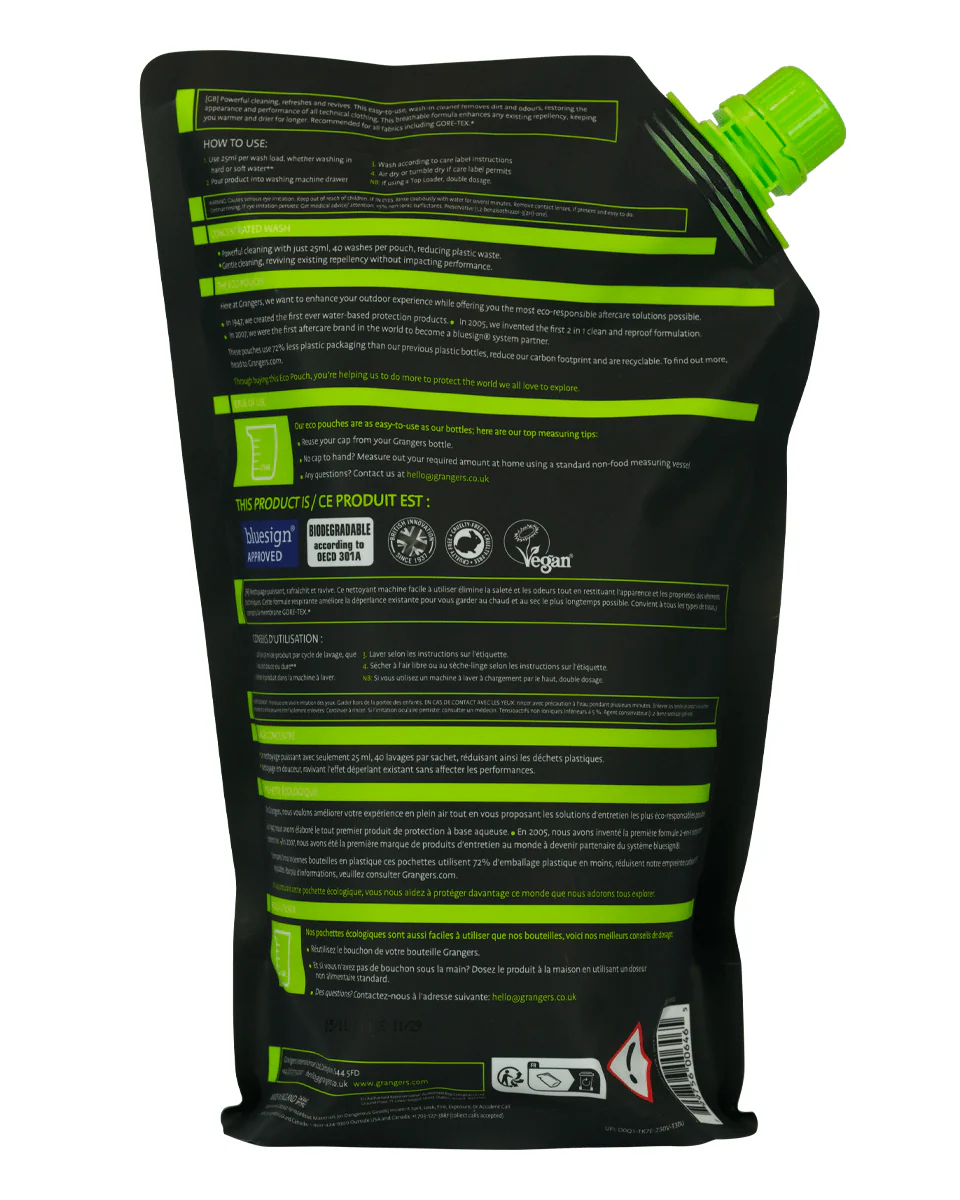 Grangers Performance Wash 1L Eco Pouch - Image 2
