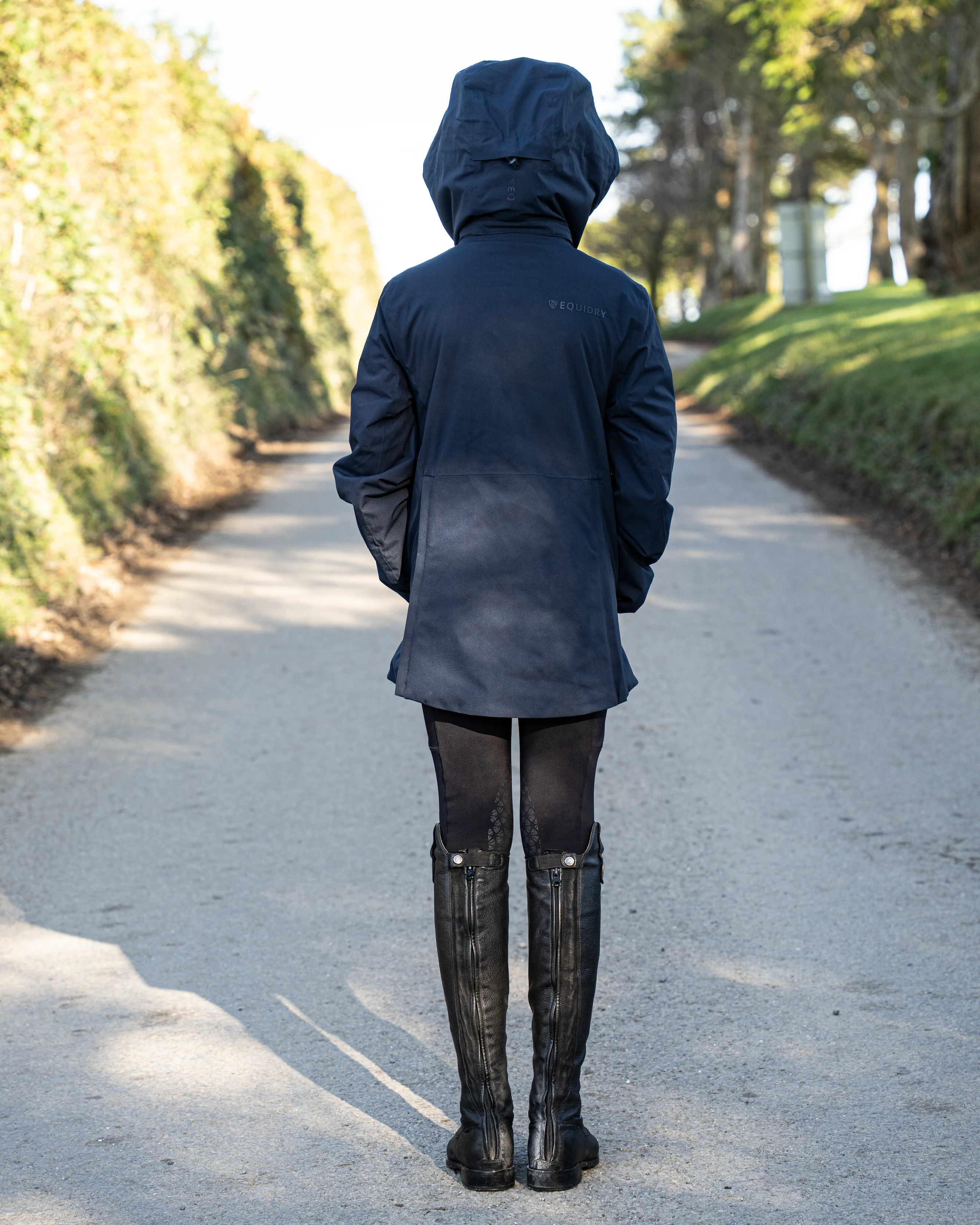 Iris Warm Waterproof Riding Jacket | Girl's | Navy - Image 8