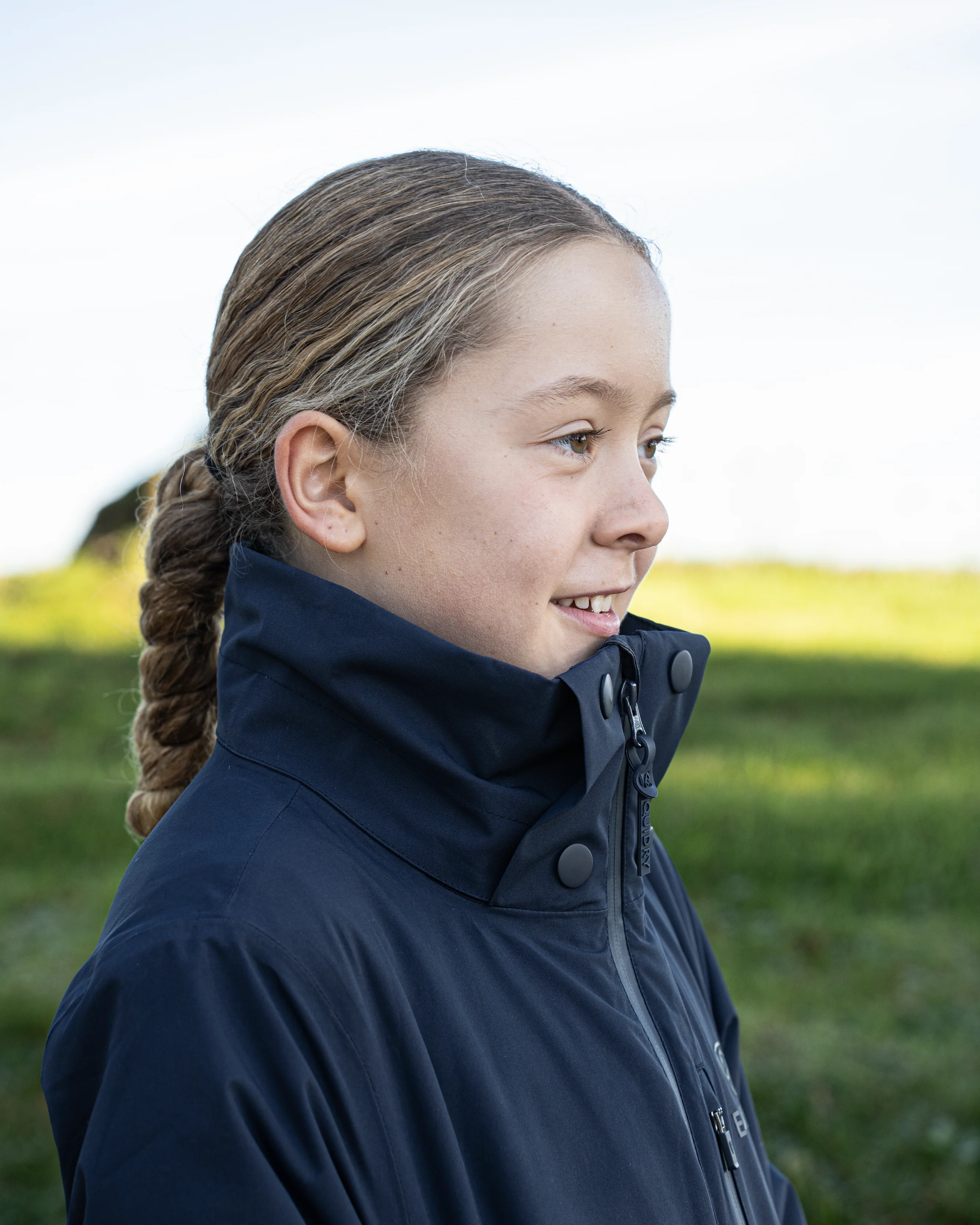 Iris Warm Waterproof Riding Jacket | Girl's | Navy - Image 9