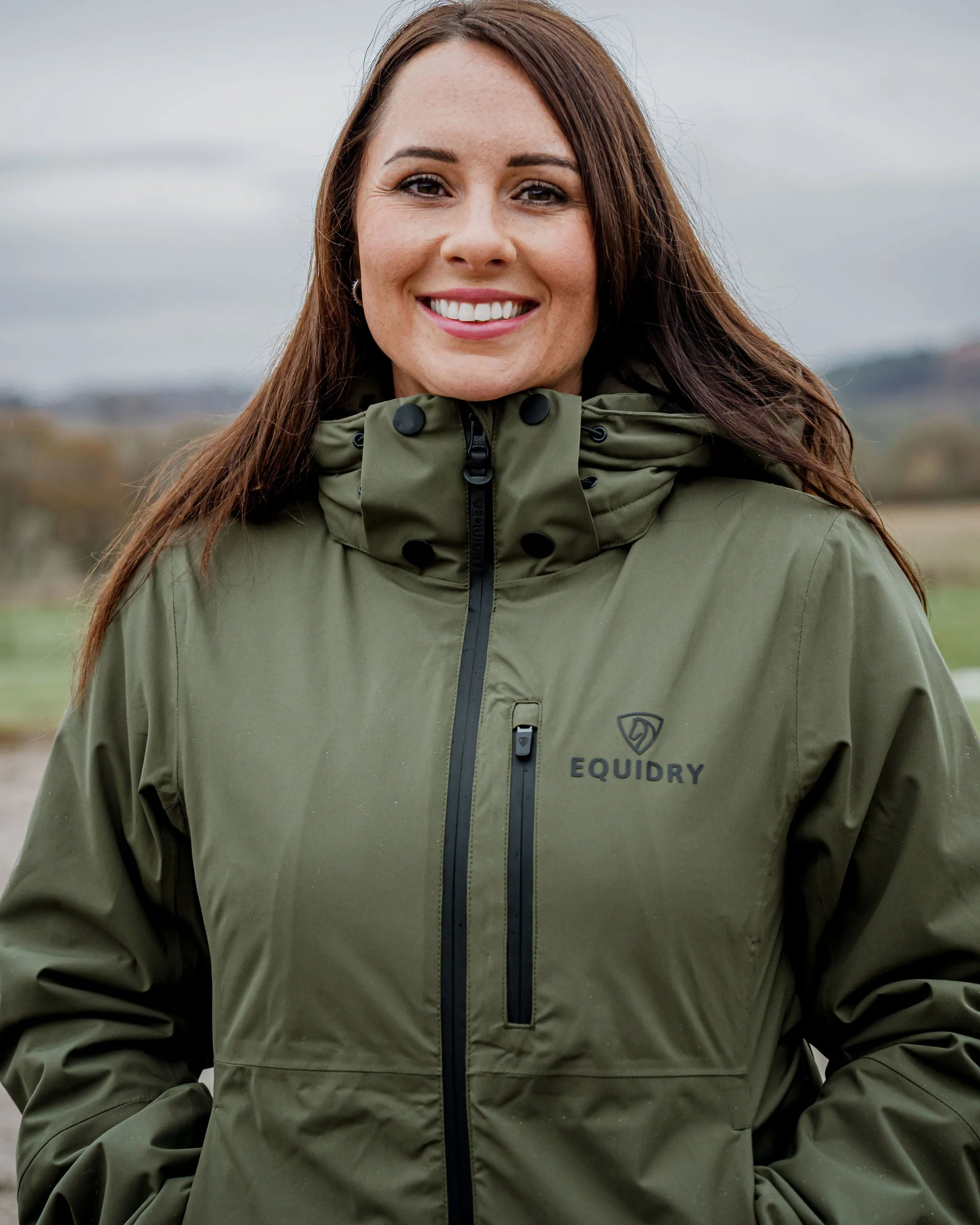 Iris Warm Waterproof Riding Jacket | Women's | Green - Image 6