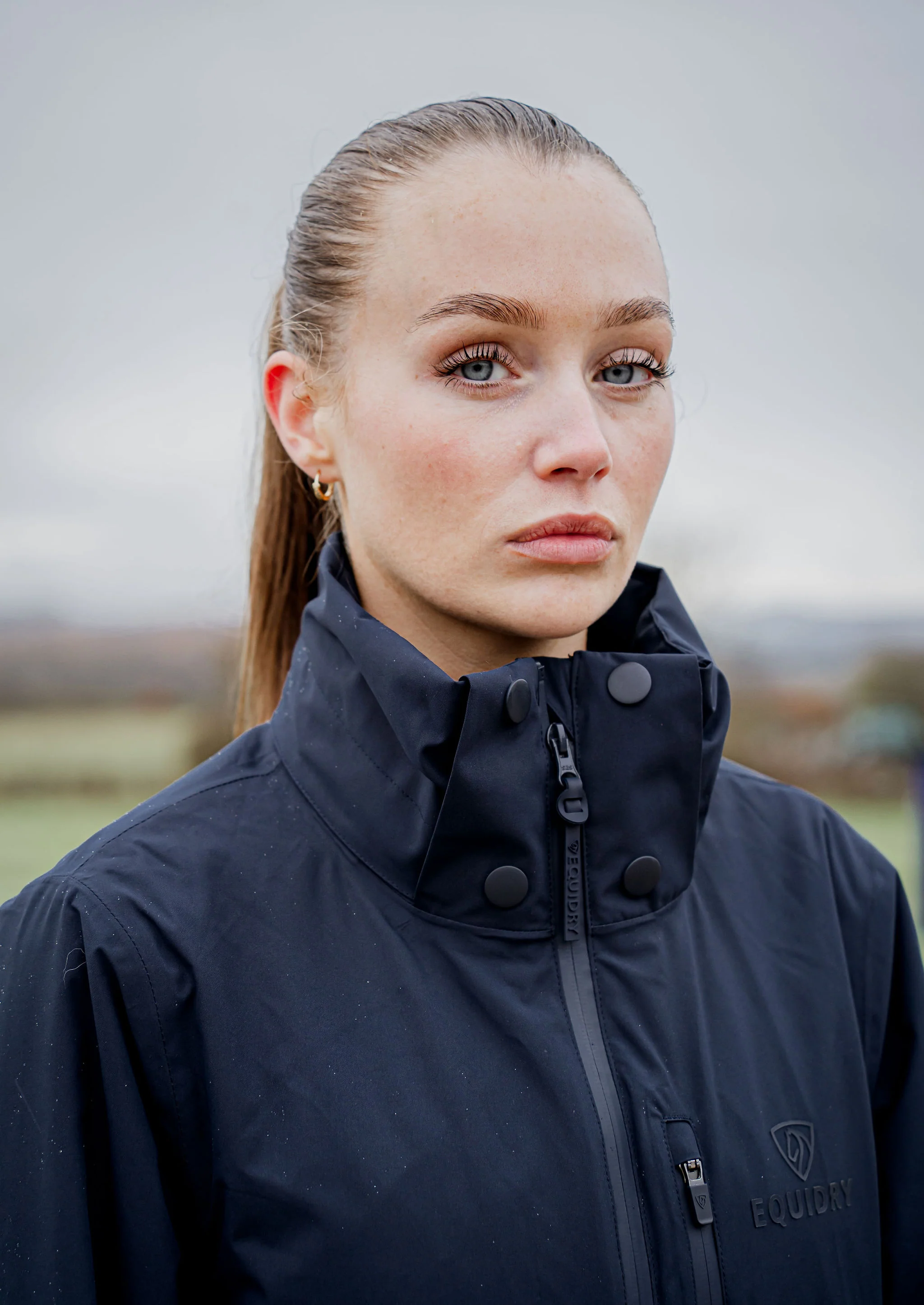 Iris Warm Waterproof Riding Jacket | Women's | Navy - Image 8