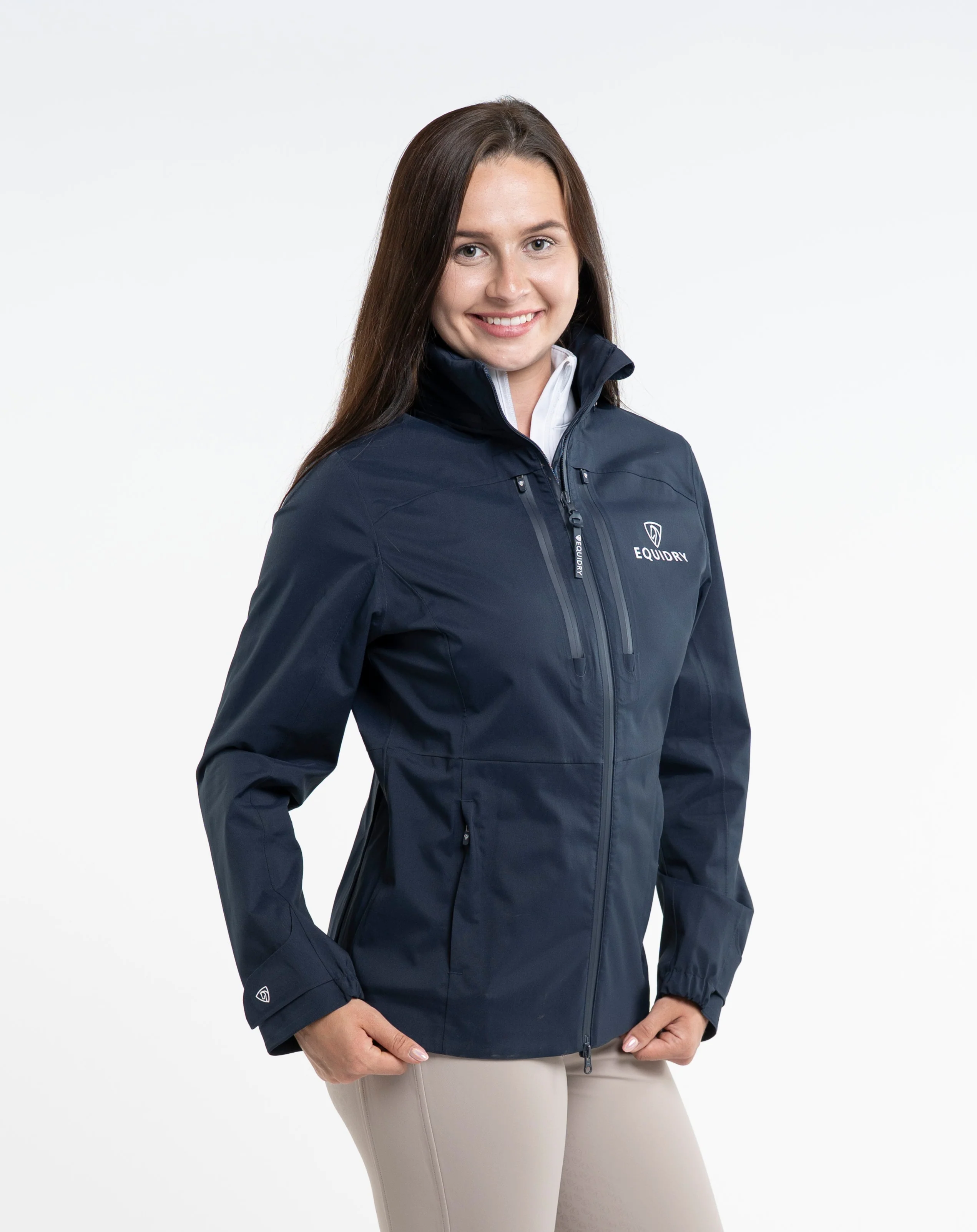 Varsha Waterproof Riding Jacket | Women's | Navy - Image 10