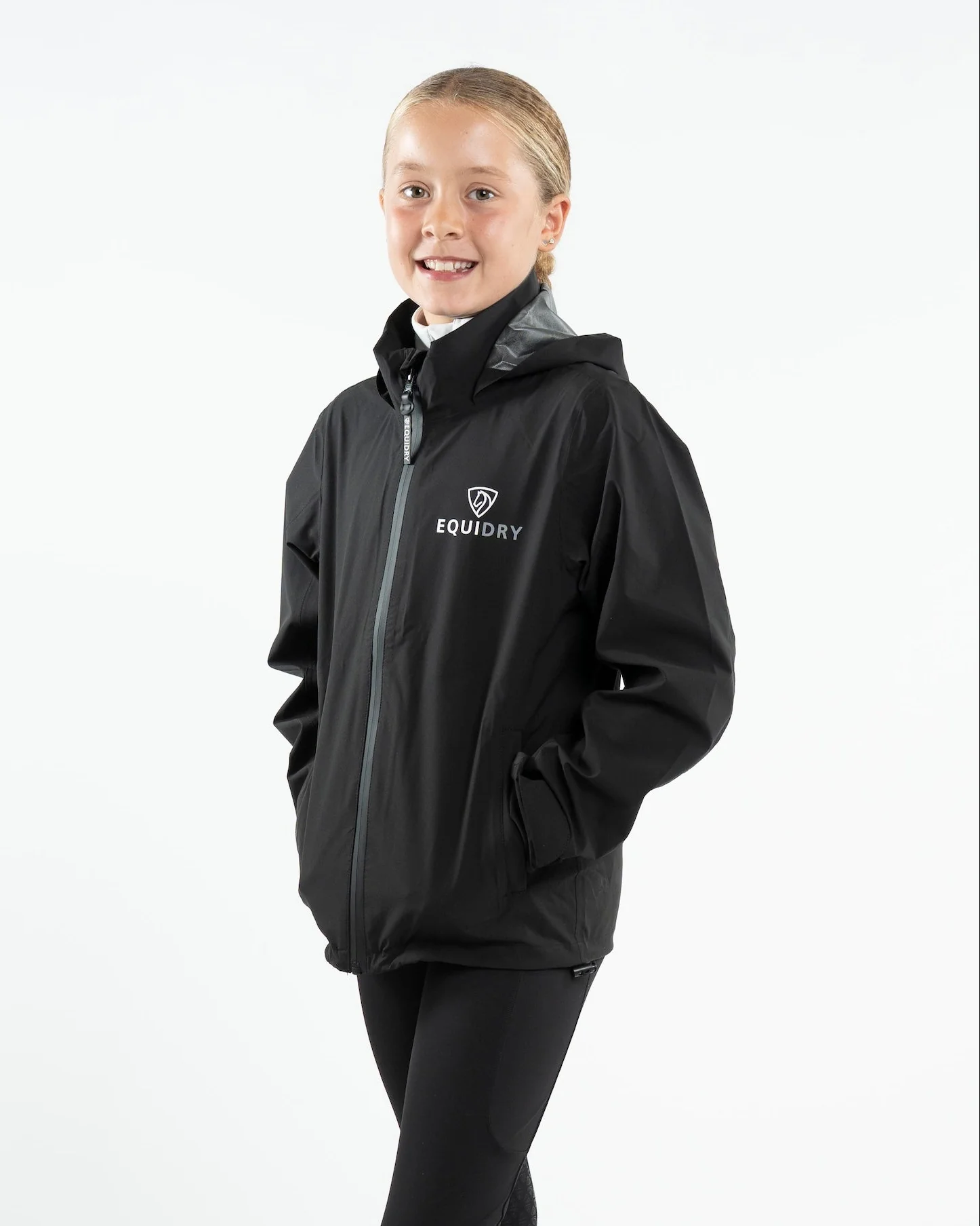 Nimbus Waterproof Pack Away Jacket | Children's | Black - Image 3