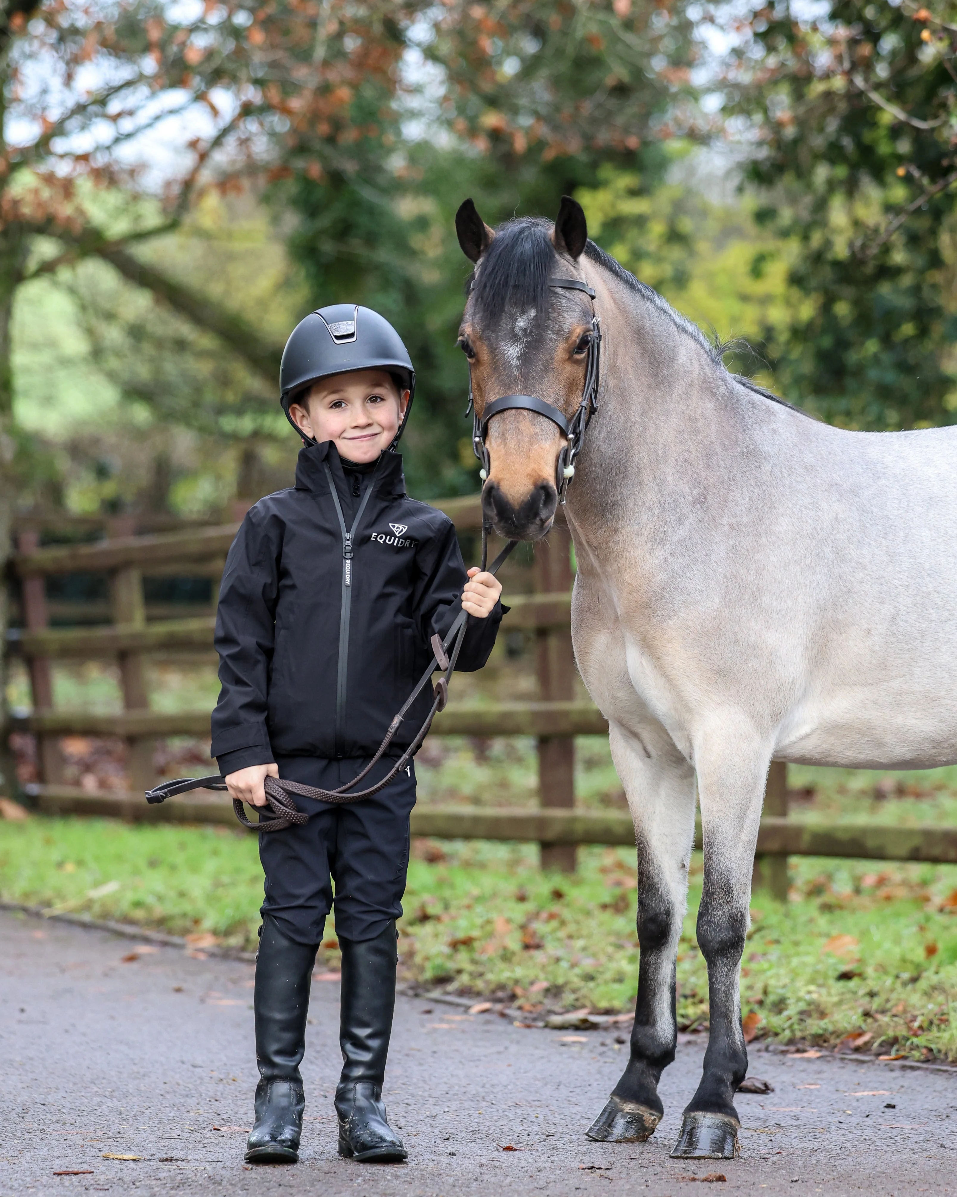 Nimbus Waterproof Pack Away Jacket | Children's | Black - Image 5
