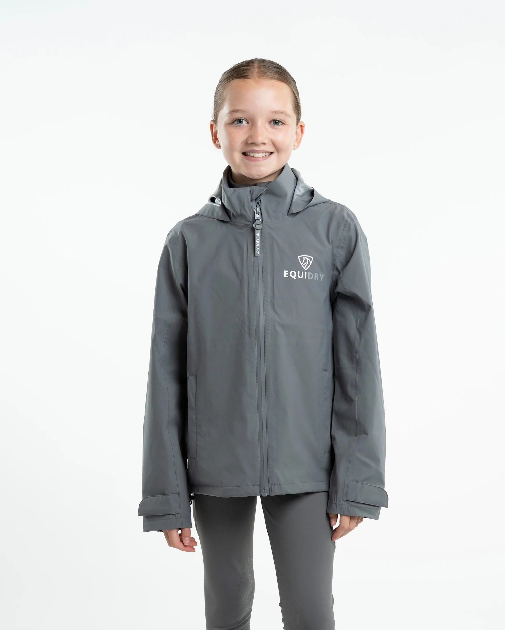 Nimbus Waterproof Pack Away Jacket | Children's | Grey - Image 4