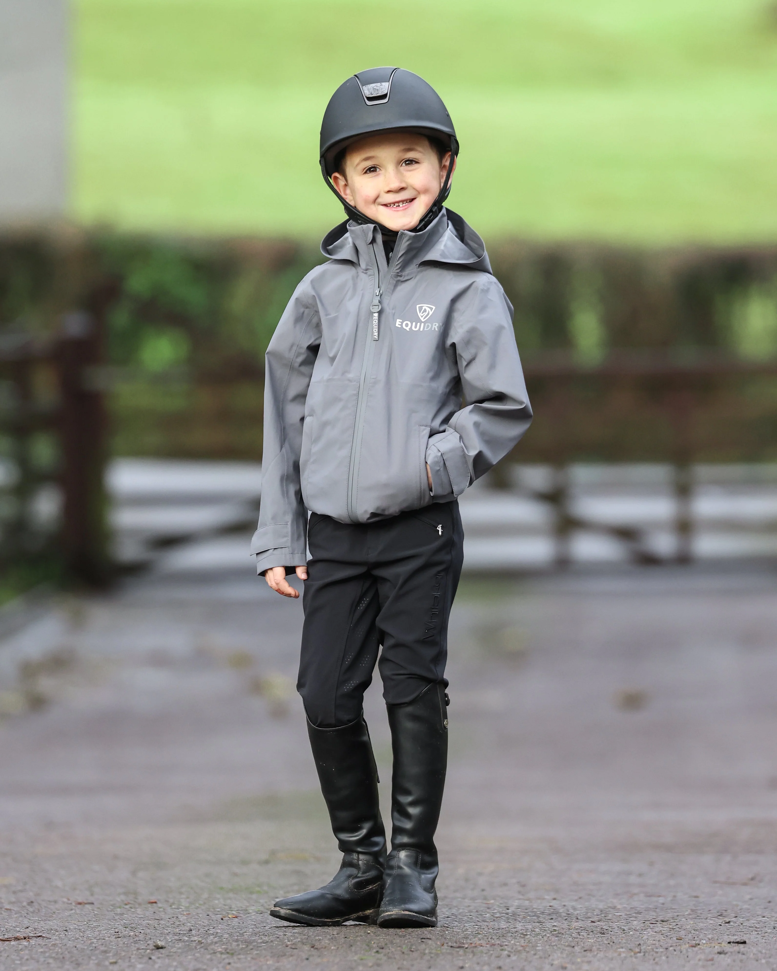 Nimbus Waterproof Pack Away Jacket | Children's | Grey - Image 7