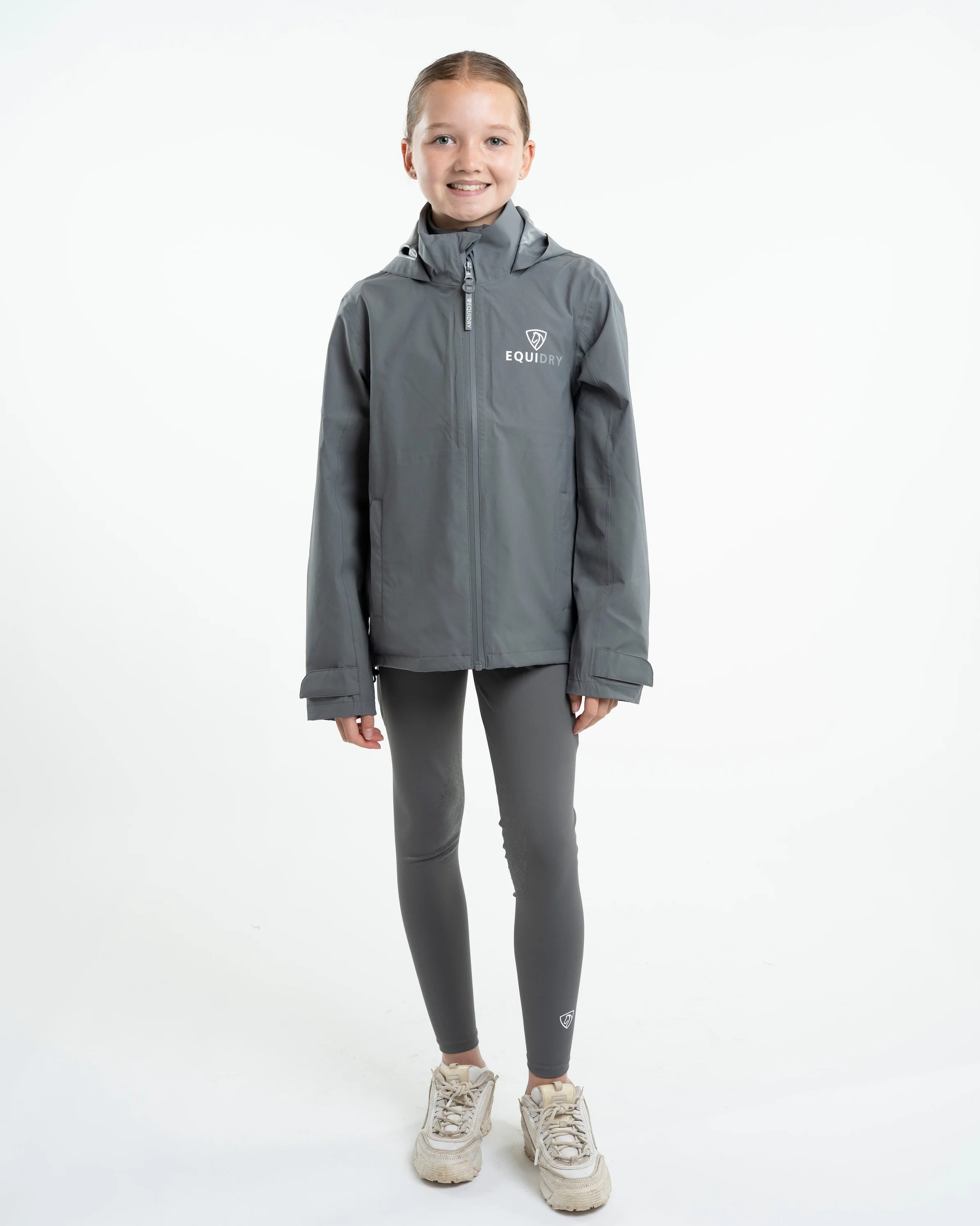 Nimbus Waterproof Pack Away Jacket | Children's | Grey - Image 8