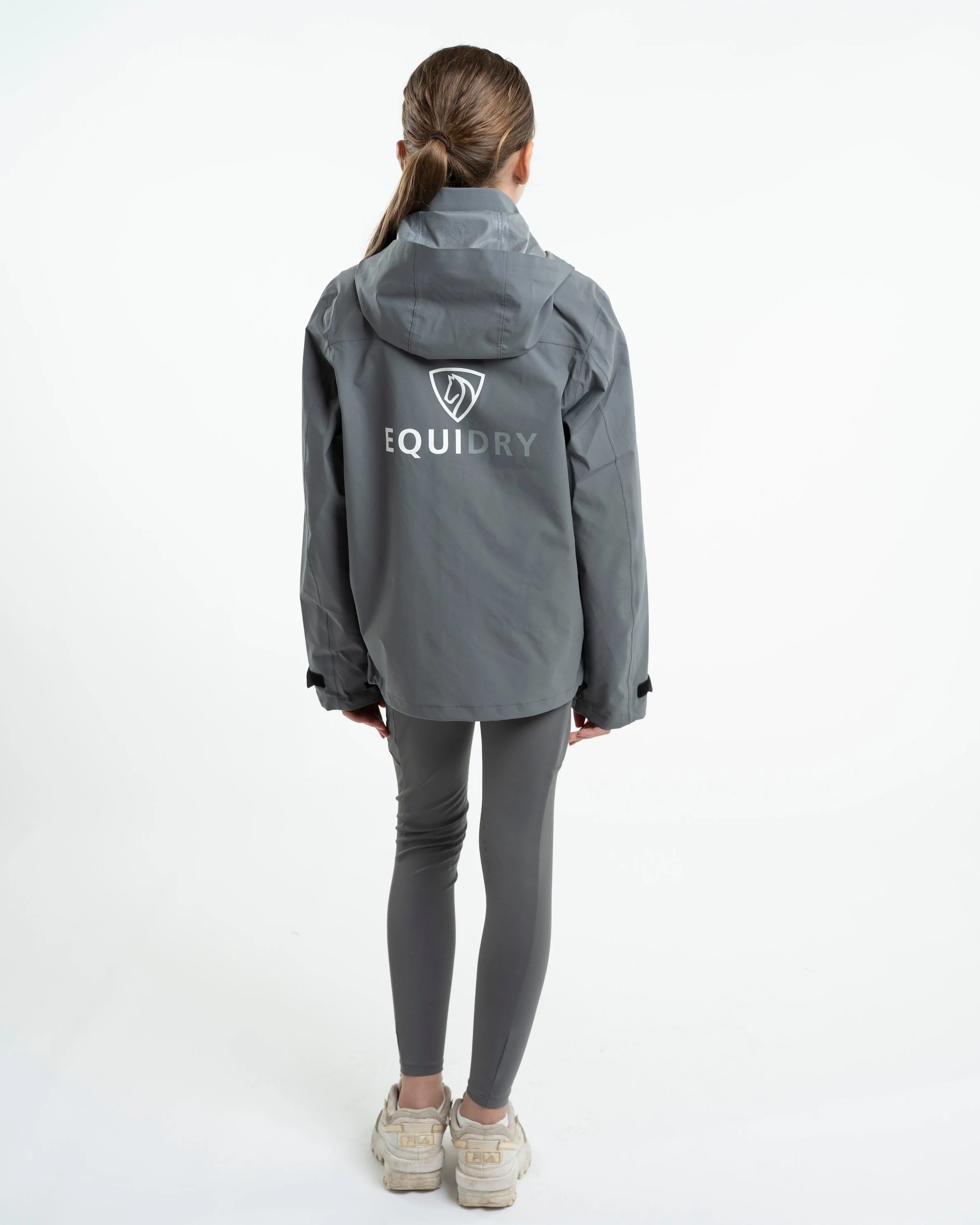 Nimbus Waterproof Pack Away Jacket | Children's | Grey - Image 9