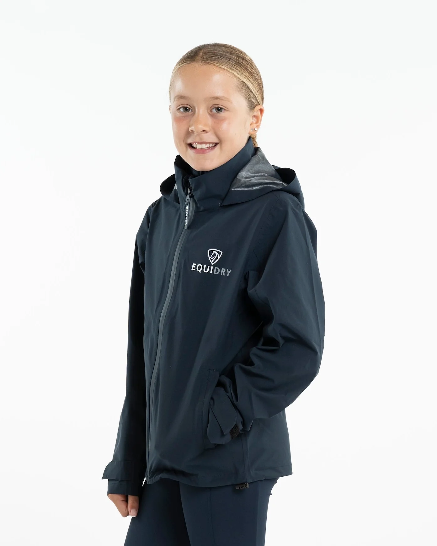 Nimbus Waterproof Pack Away Jacket | Children's | Navy - Image 3