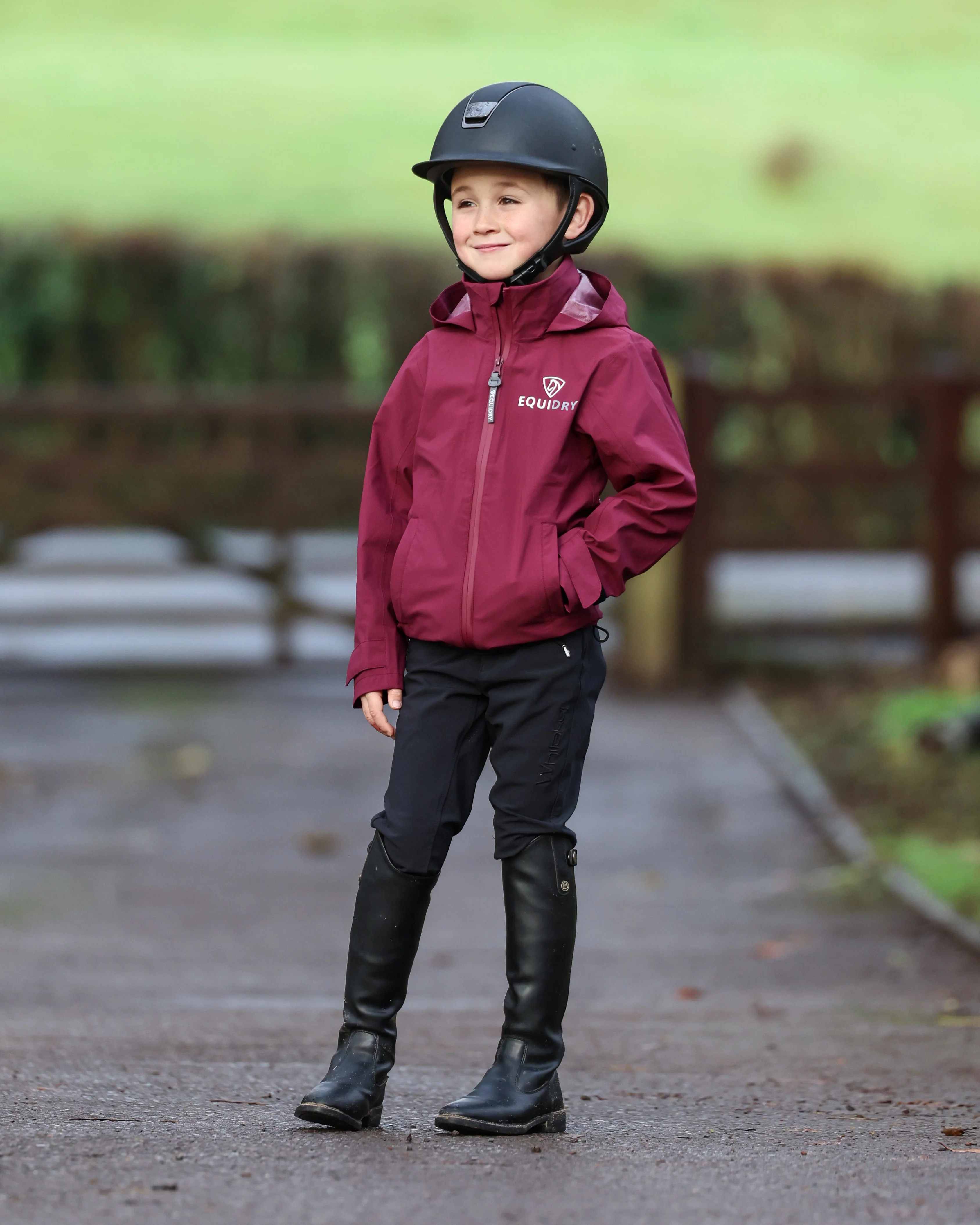 Nimbus Waterproof Pack Away Jacket | Children's | Plum - Image 8
