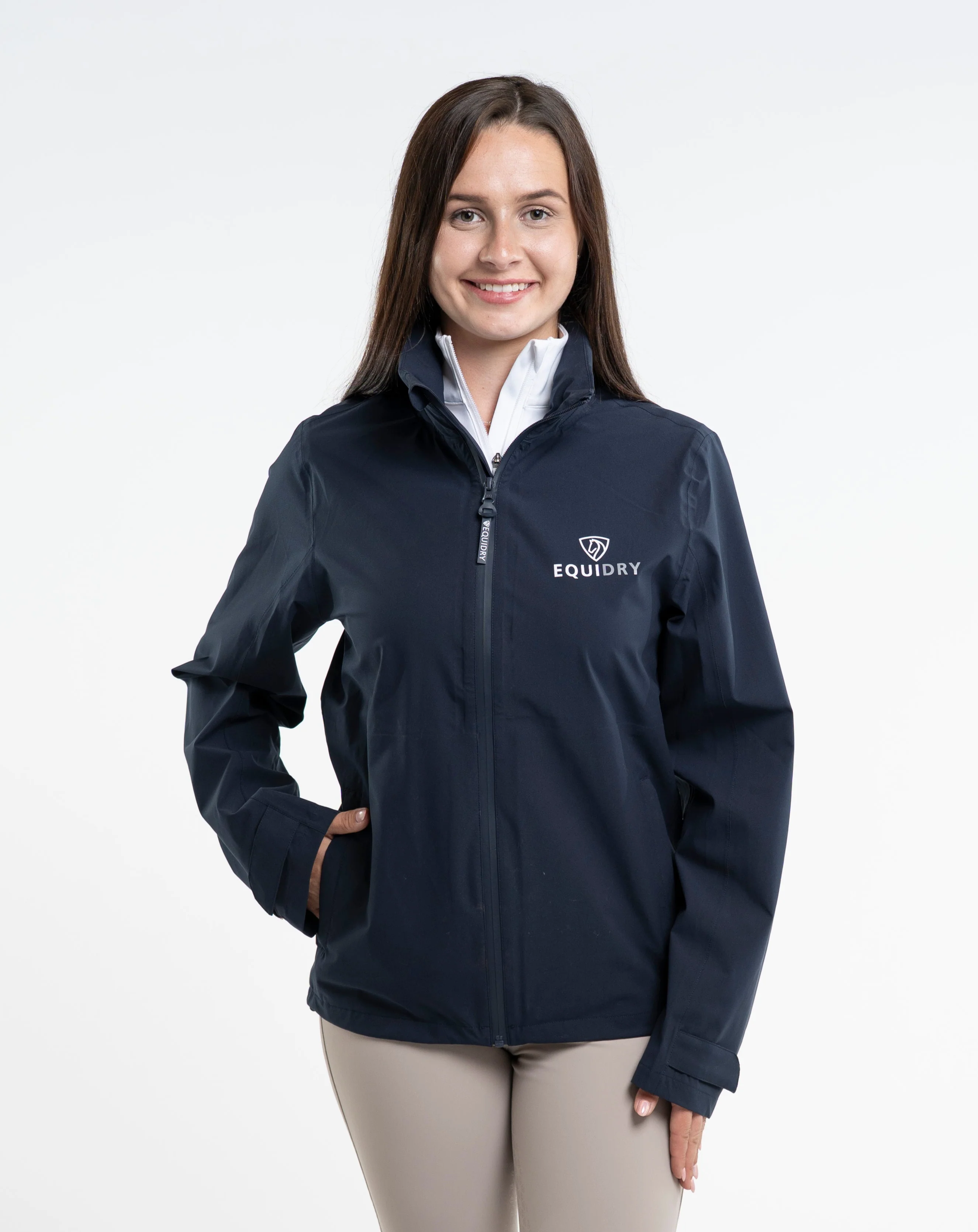 Nimbus Waterproof Pack Away Jacket | Women's | Navy - Image 7