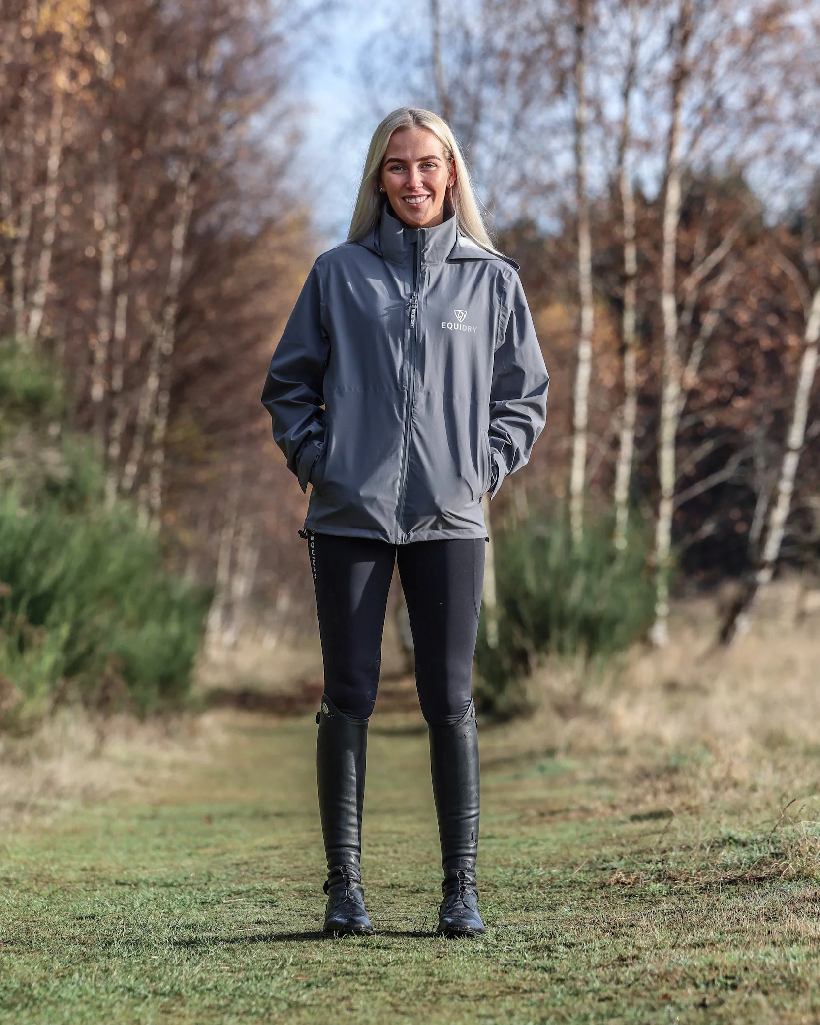 Nimbus Waterproof Pack Away Jacket | Women's | Grey - Image 6