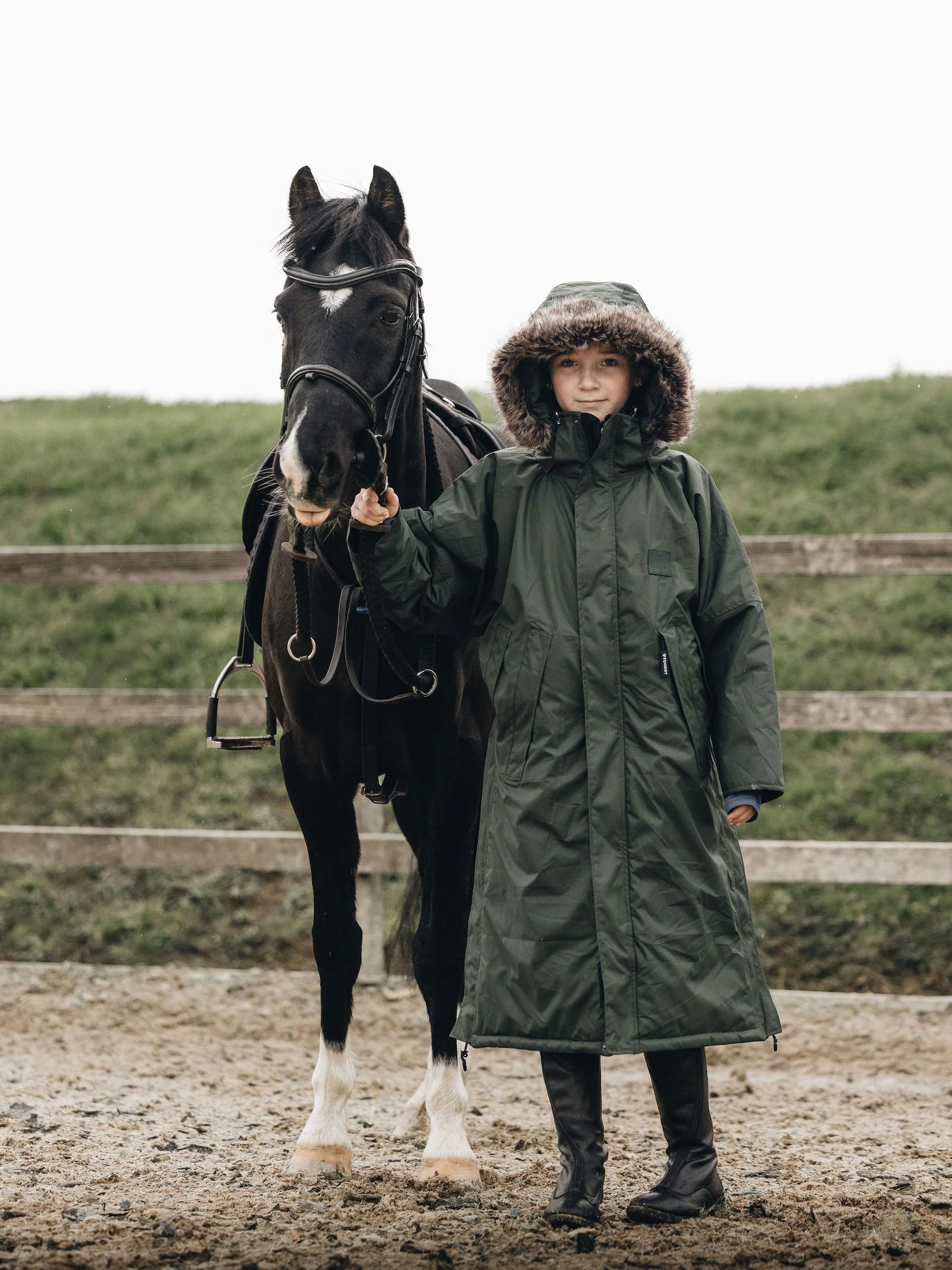 Child's Waterproof Winter Parka | Grey - Image 2