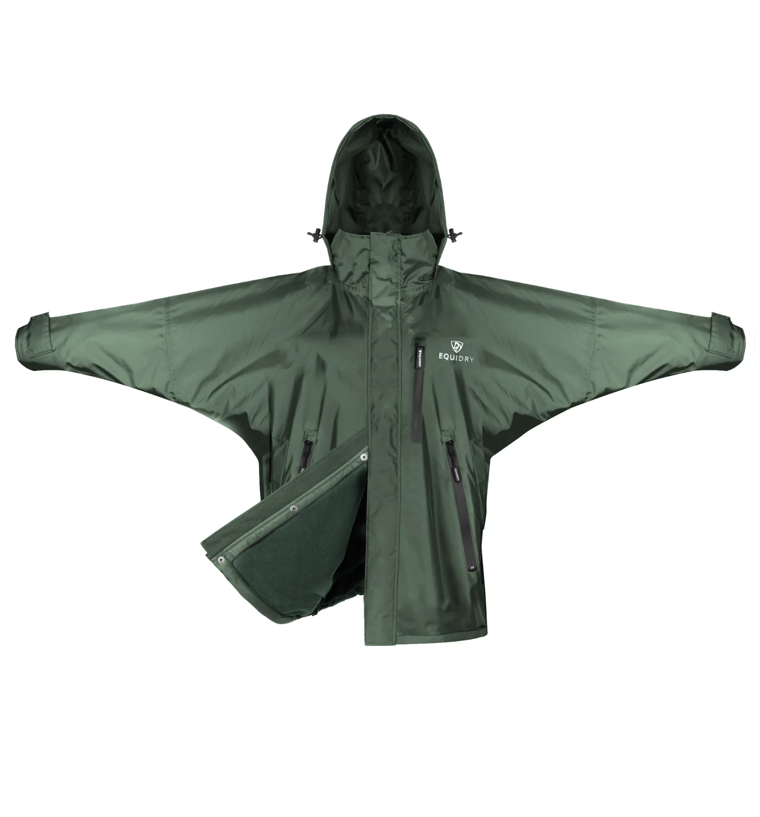 Shortie Men's | Thin Fleece | Black Forest Green