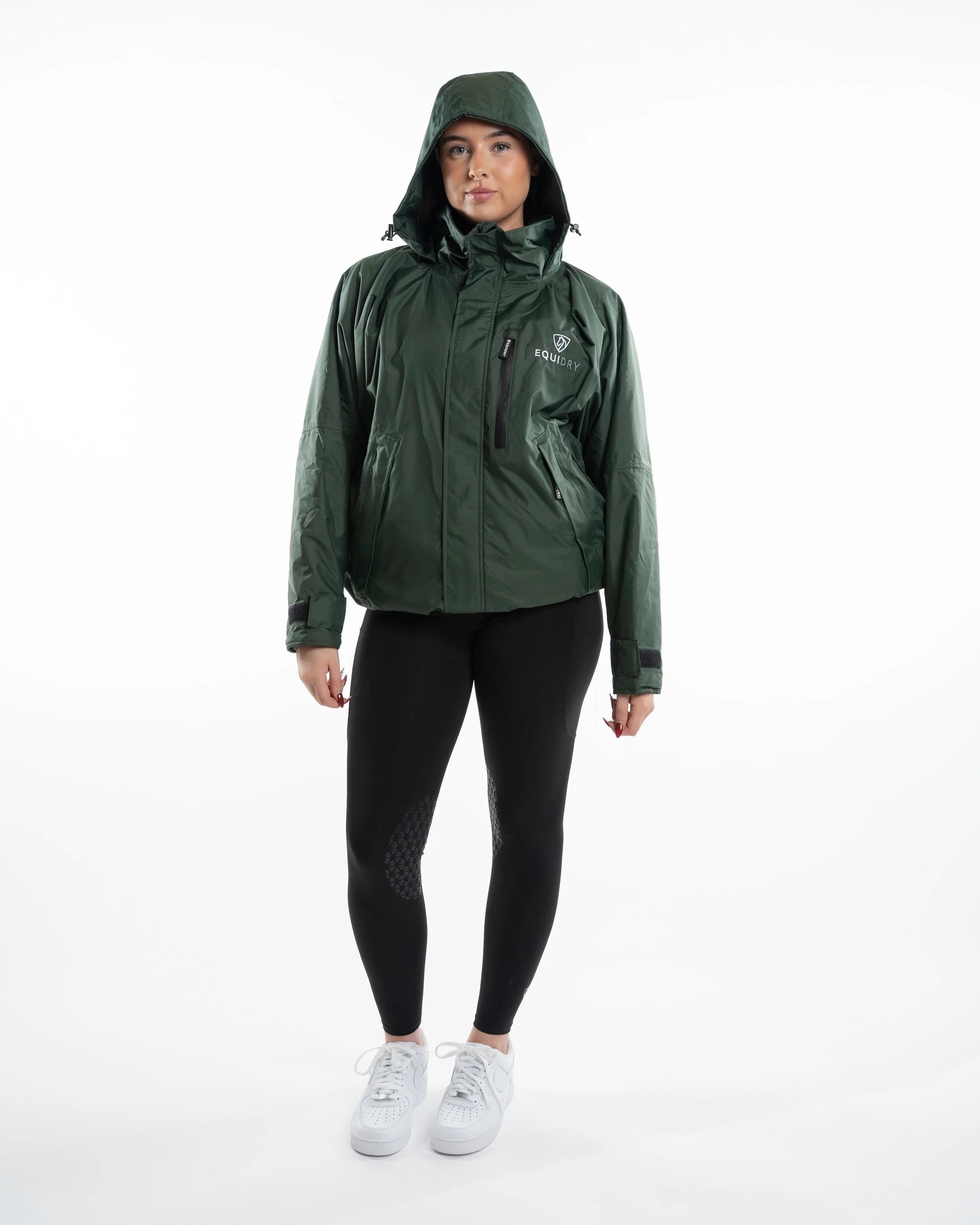 Shortie Women's | Thin Fleece | Black Forest Green - Image 10