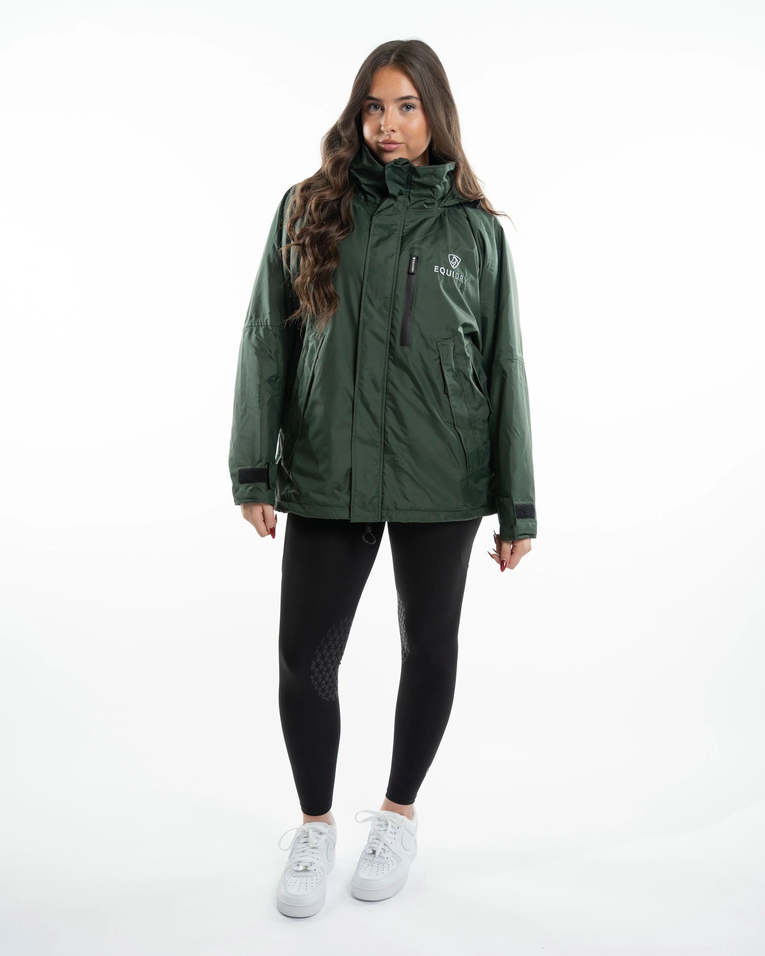 Shortie Women's | Thin Fleece | Black Forest Green - Image 2