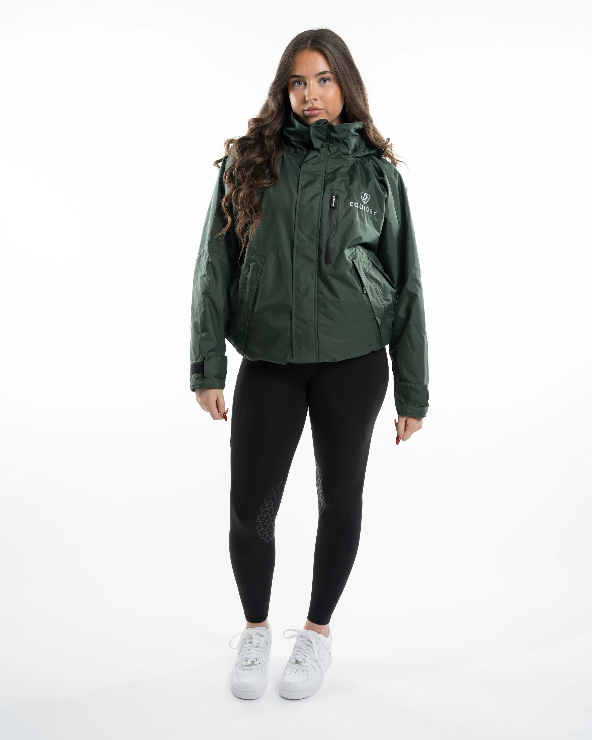 Shortie Women's | Thin Fleece | Black Forest Green - Image 8