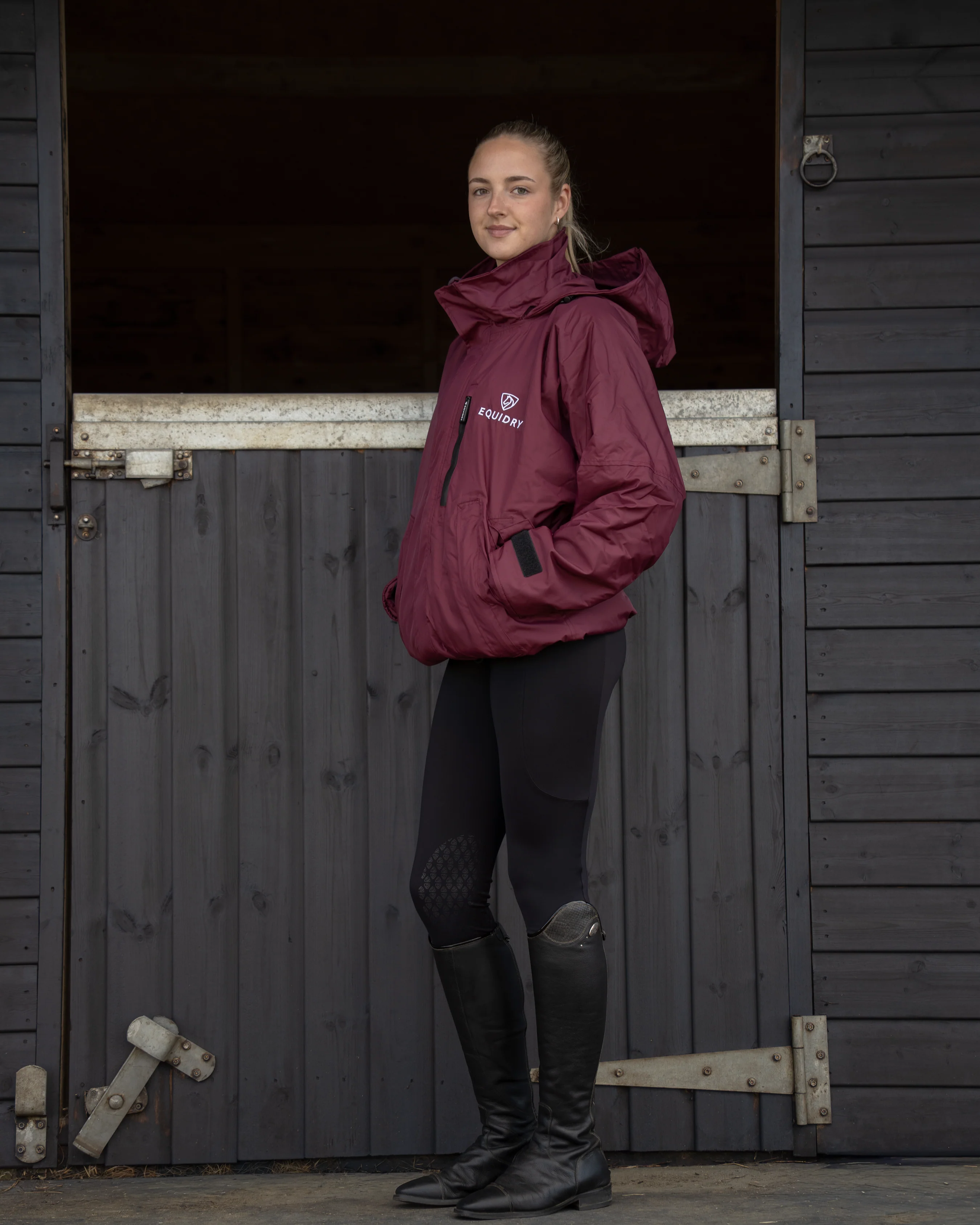 Shortie Women's | Thin Fleece | Plum - Image 3