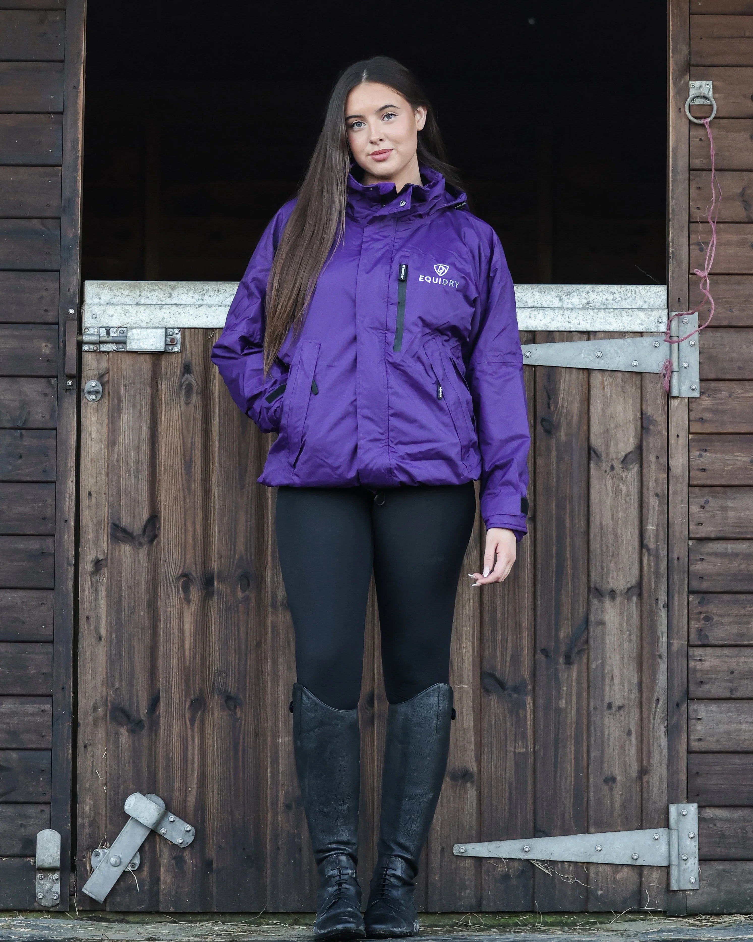 Shortie Women's | Thin Fleece | Purple - Image 3