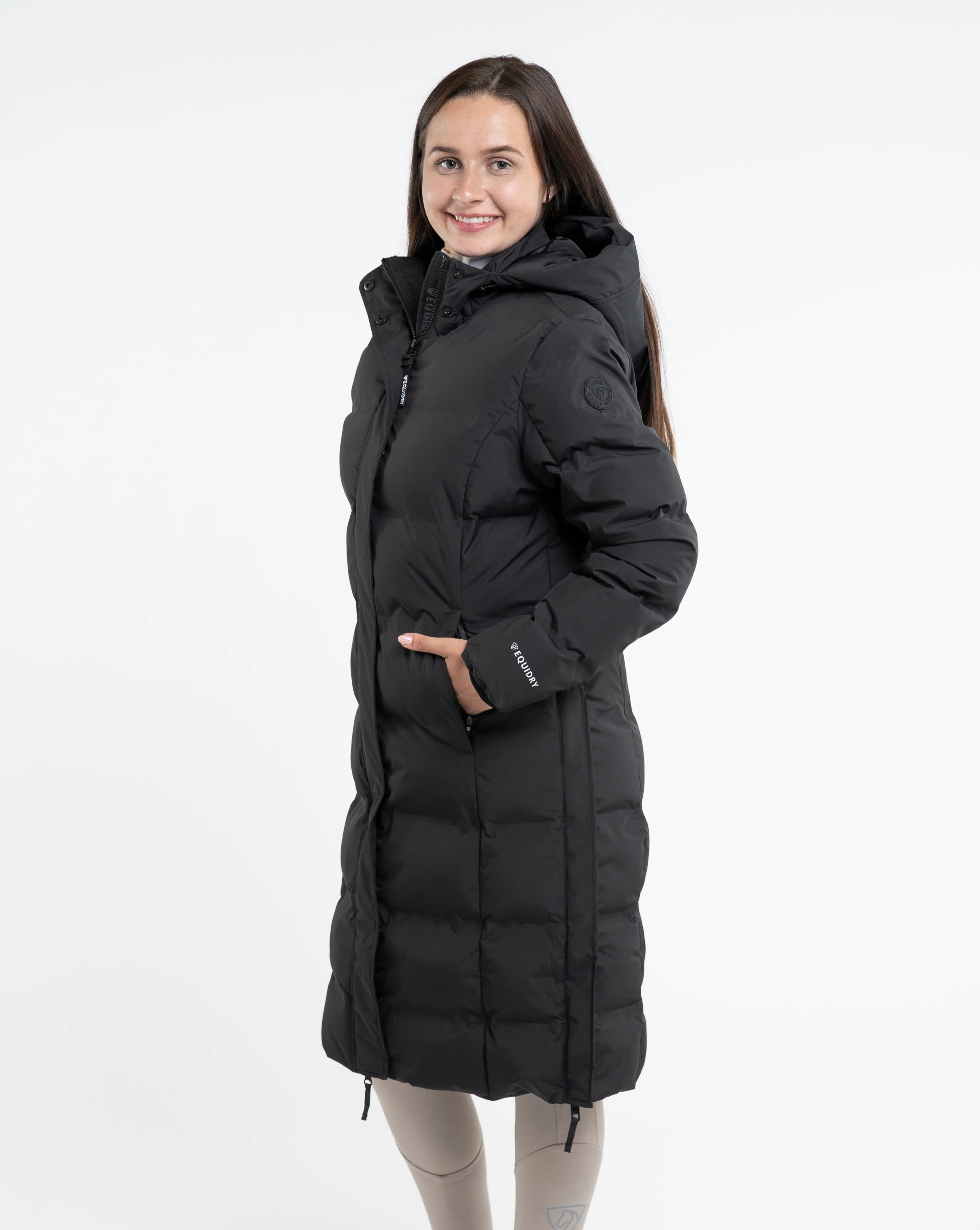 Thora Waterproof Riding Puffer | Women's | Black - Image 11