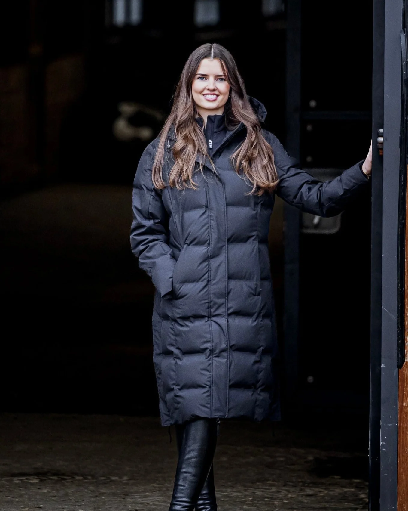 Thora Waterproof Riding Puffer | Women's | Black - Image 3