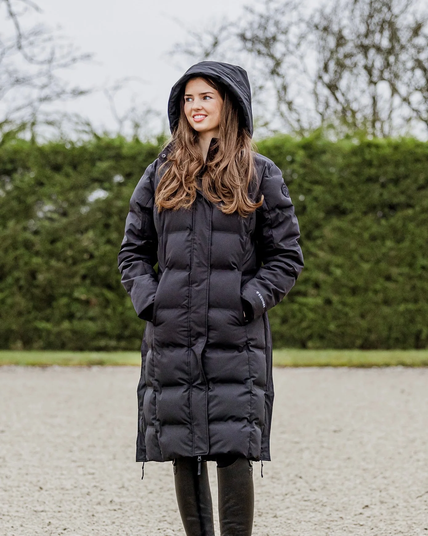 Thora Waterproof Riding Puffer | Women's | Black - Image 6